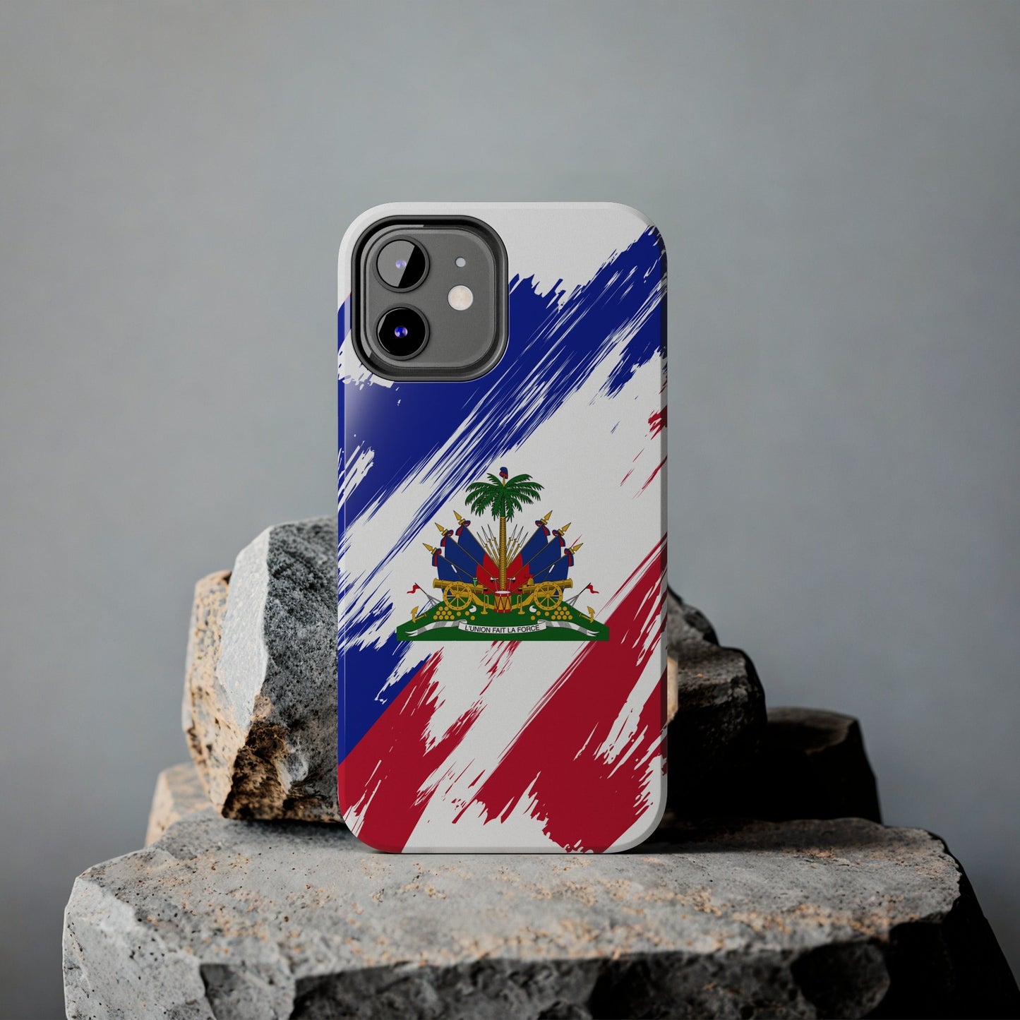 Haiti Flag iPhone Case iPhone 15 14 13 12 Mini 11 XR Xs X 8 7 SE iPhone Pro Max , Iphone cover, Iphone Tough Case