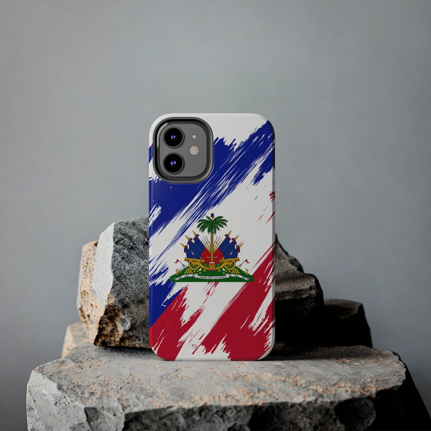 Haiti Flag iPhone Case iPhone 15 14 13 12 Mini 11 XR Xs X 8 7 SE iPhone Pro Max , Iphone cover, Iphone Tough Case