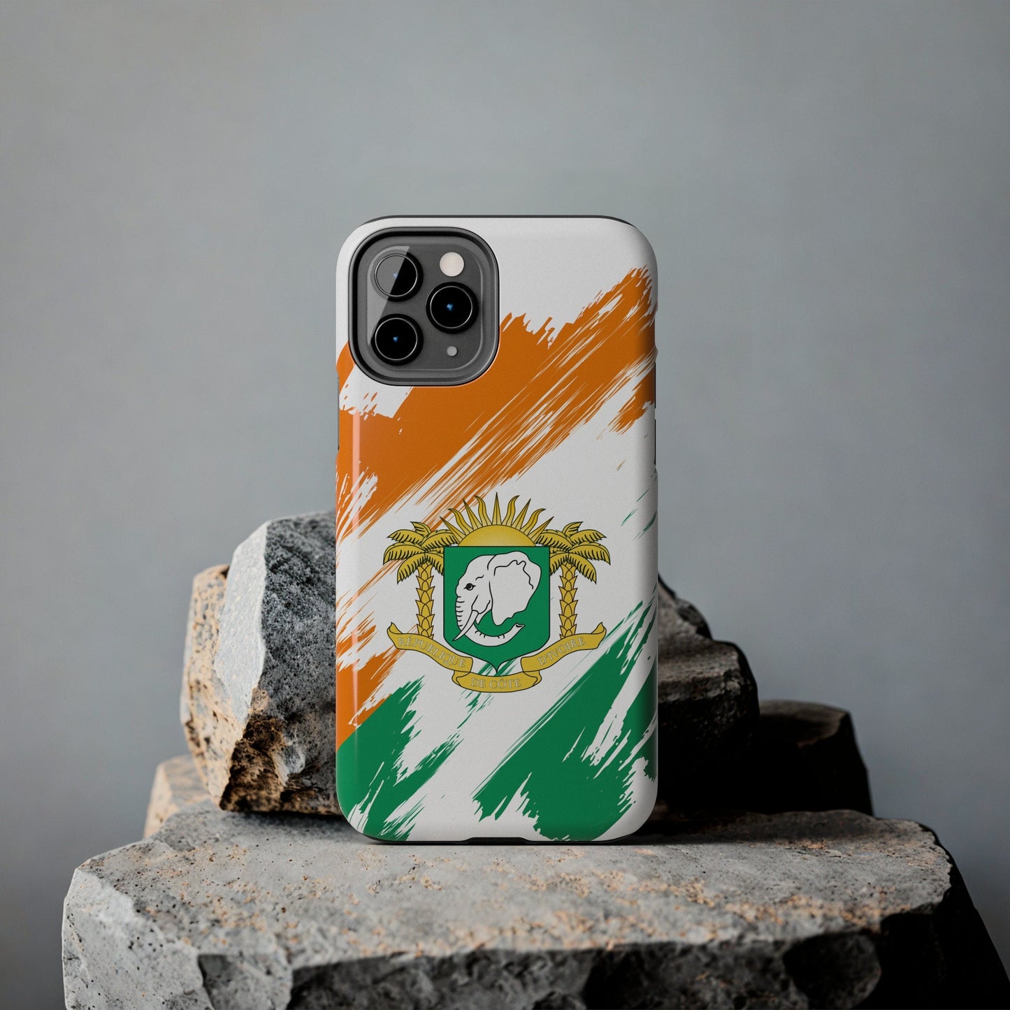 Ivory Coast Flag iPhone Case iPhone 15 14 13 12 Mini 11 XR Xs X 8 7 SE iPhone Pro Max , Iphone cover, Iphone Tough Case