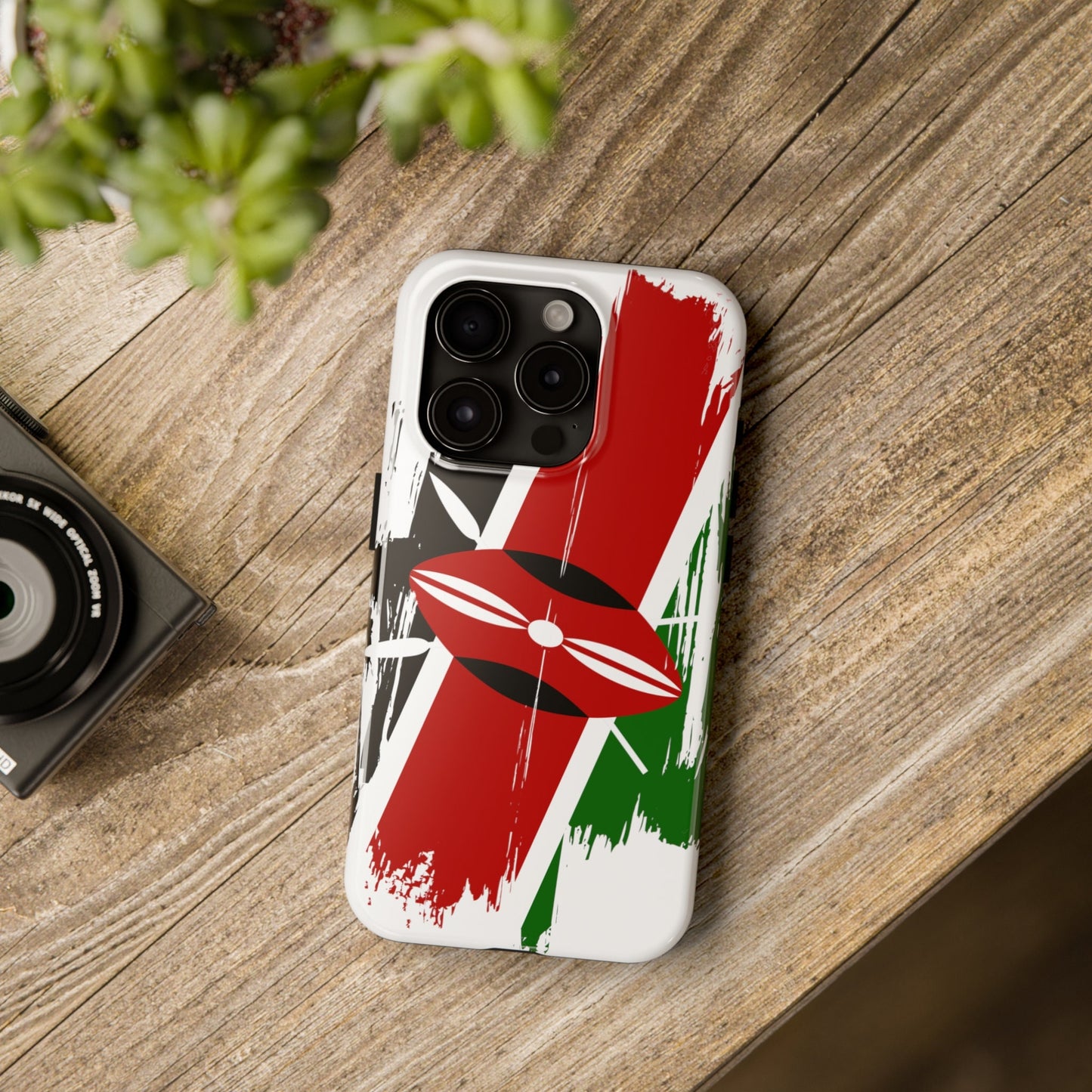 Kenya Flag iPhone Case iPhone 15 14 13 12 Mini 11 XR Xs X 8 7 SE iPhone Pro Max , Iphone cover, Iphone Tough Case