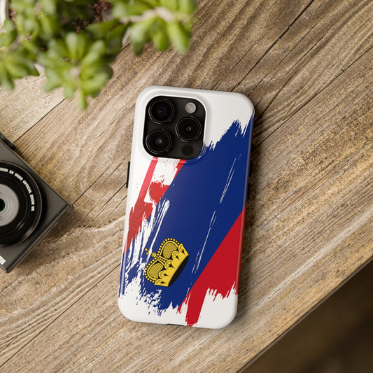 Liechtenstein Flag iPhone Case iPhone 15 14 13 12 Mini 11 XR Xs X 8 7 SE iPhone Pro Max , Iphone cover, Iphone Tough Case