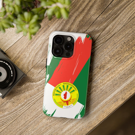 Madagascar Flag iPhone Case iPhone 15 14 13 12 Mini 11 XR Xs X 8 7 SE iPhone Pro Max , Iphone cover, Iphone Tough Case