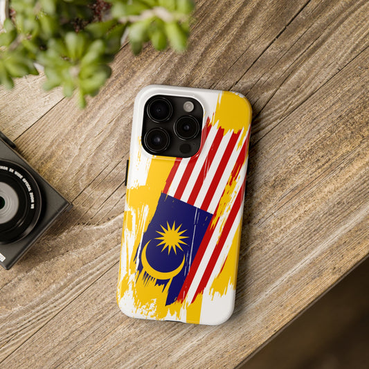 Malaysia Flag iPhone Case iPhone 15 14 13 12 Mini 11 XR Xs X 8 7 SE iPhone Pro Max , Iphone cover, Iphone Tough Case