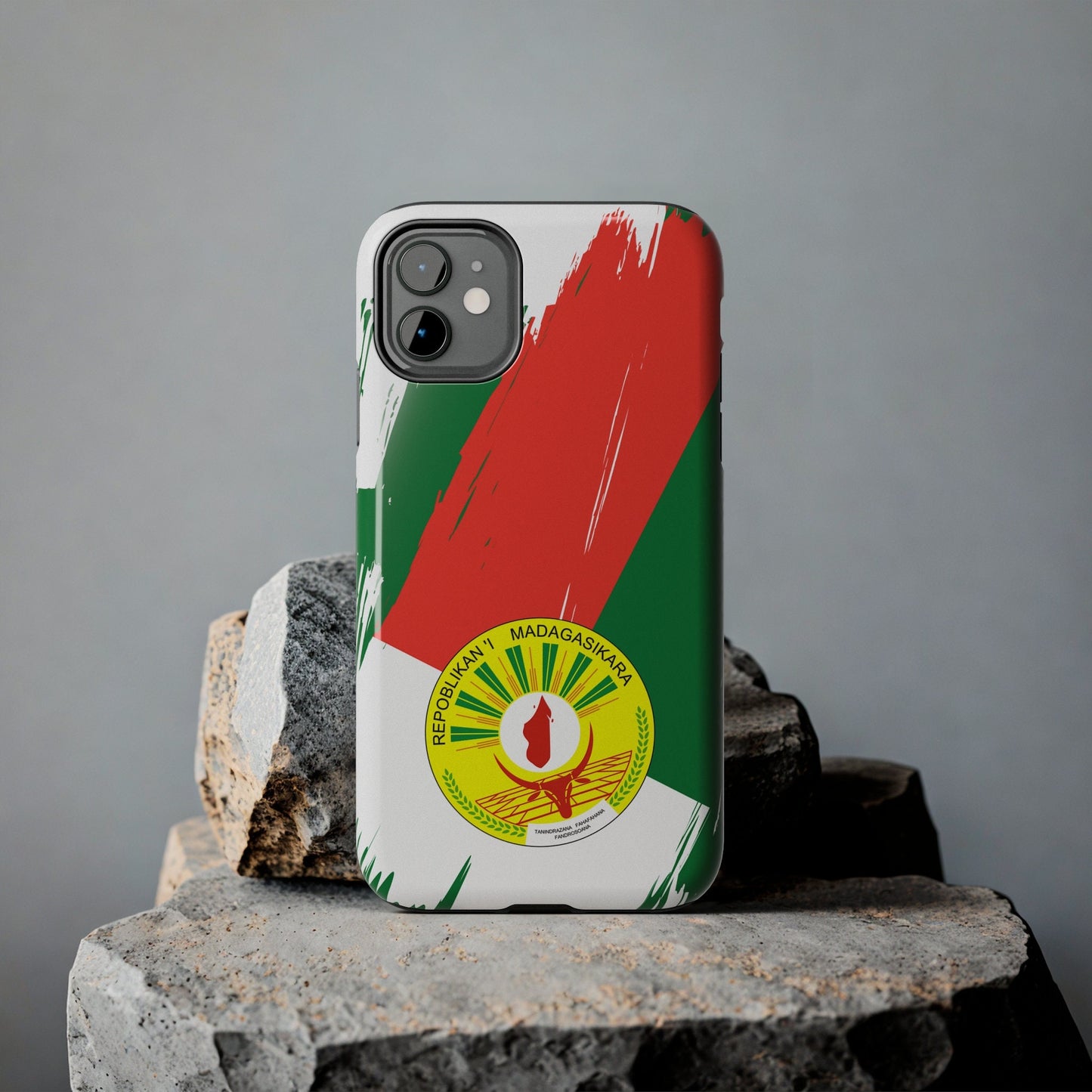 Madagascar Flag iPhone Case iPhone 15 14 13 12 Mini 11 XR Xs X 8 7 SE iPhone Pro Max , Iphone cover, Iphone Tough Case