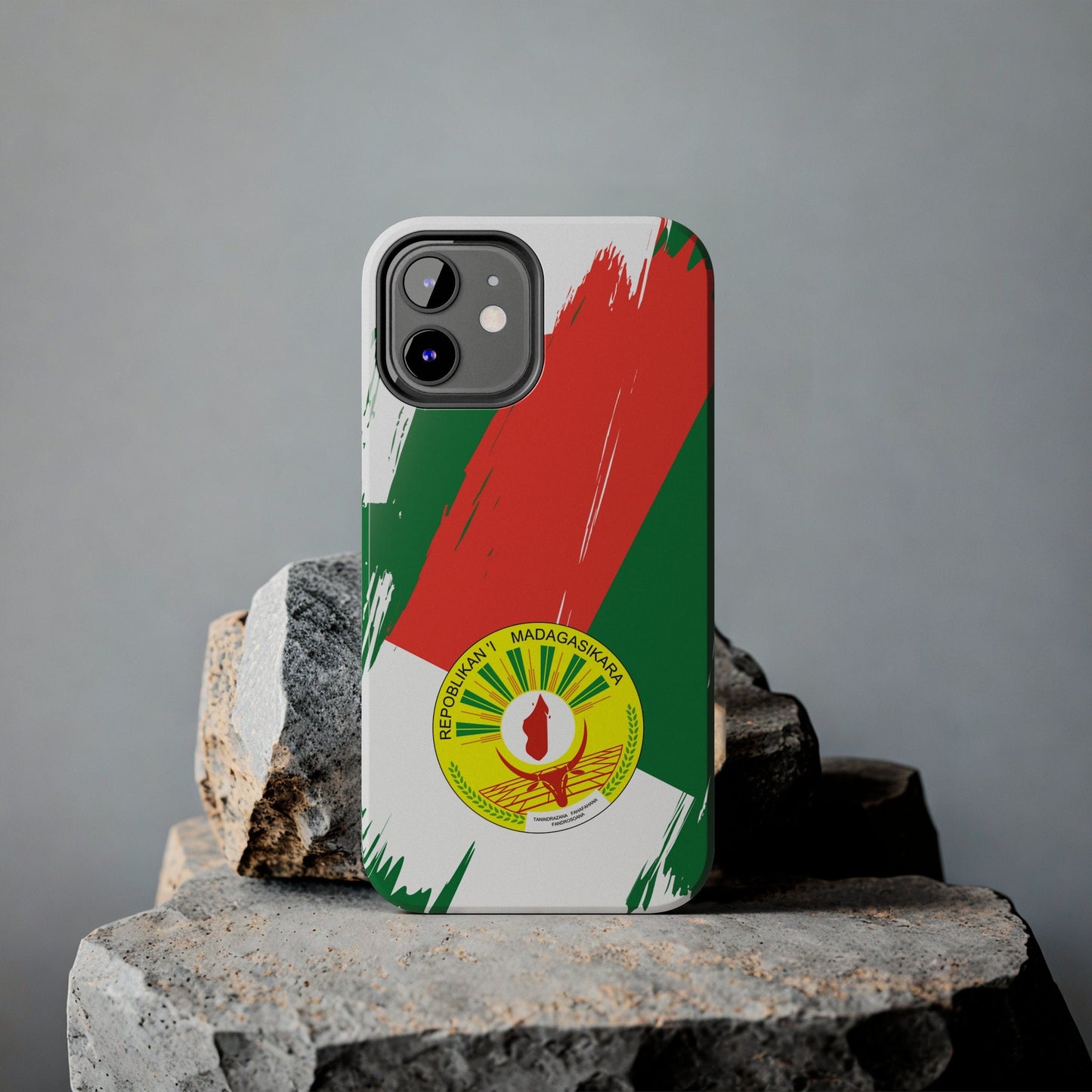 Madagascar Flag iPhone Case iPhone 15 14 13 12 Mini 11 XR Xs X 8 7 SE iPhone Pro Max , Iphone cover, Iphone Tough Case