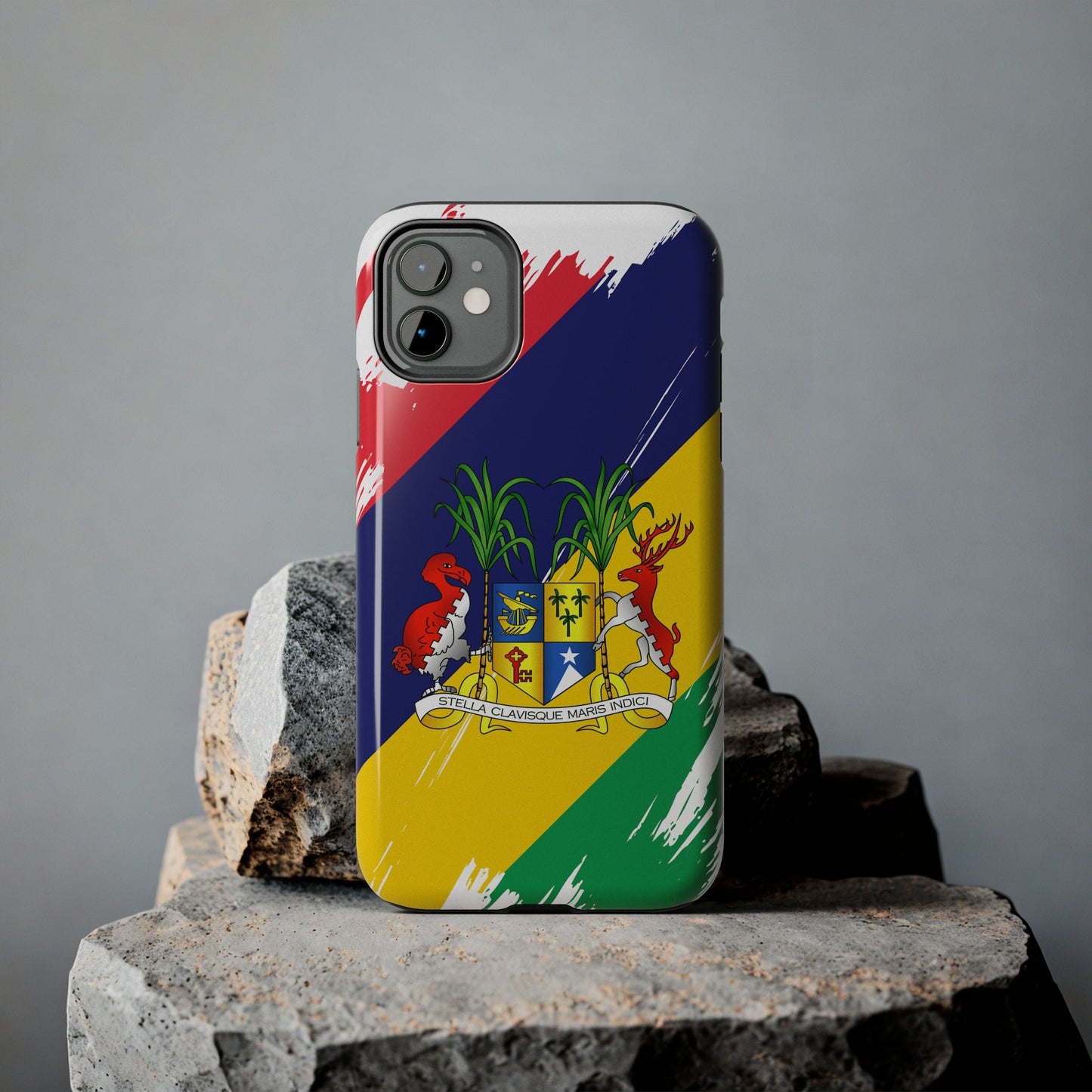 Mauritius Flag iPhone Case iPhone 15 14 13 12 Mini 11 XR Xs X 8 7 SE iPhone Pro Max , Iphone cover, Iphone Tough Case