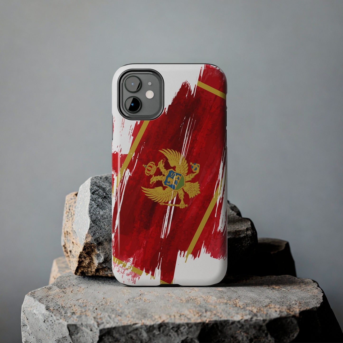 Montenegro Flag iPhone Case iPhone 15 14 13 12 Mini 11 XR Xs X 8 7 SE iPhone Pro Max , Iphone cover, Iphone Tough Case