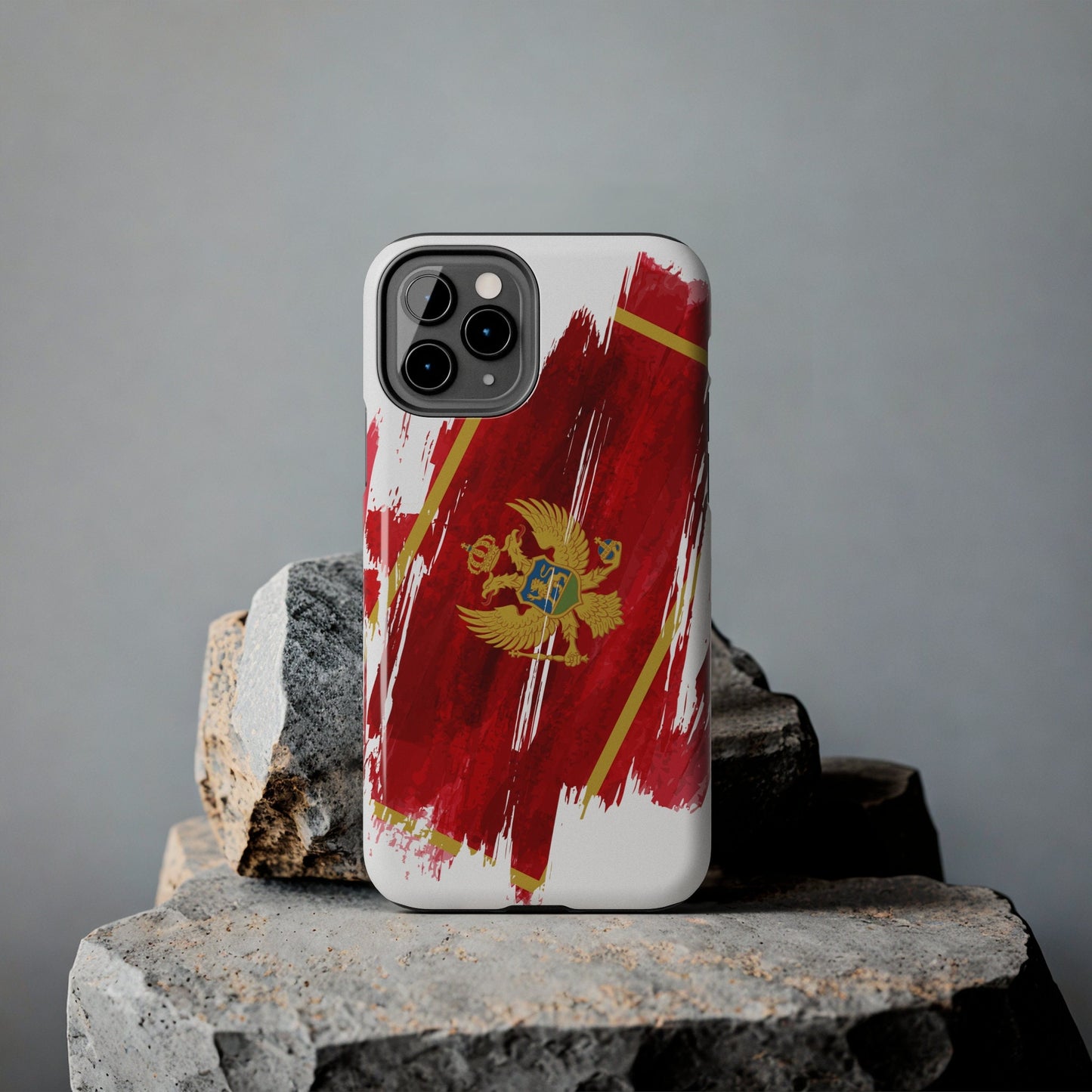 Montenegro Flag iPhone Case iPhone 15 14 13 12 Mini 11 XR Xs X 8 7 SE iPhone Pro Max , Iphone cover, Iphone Tough Case