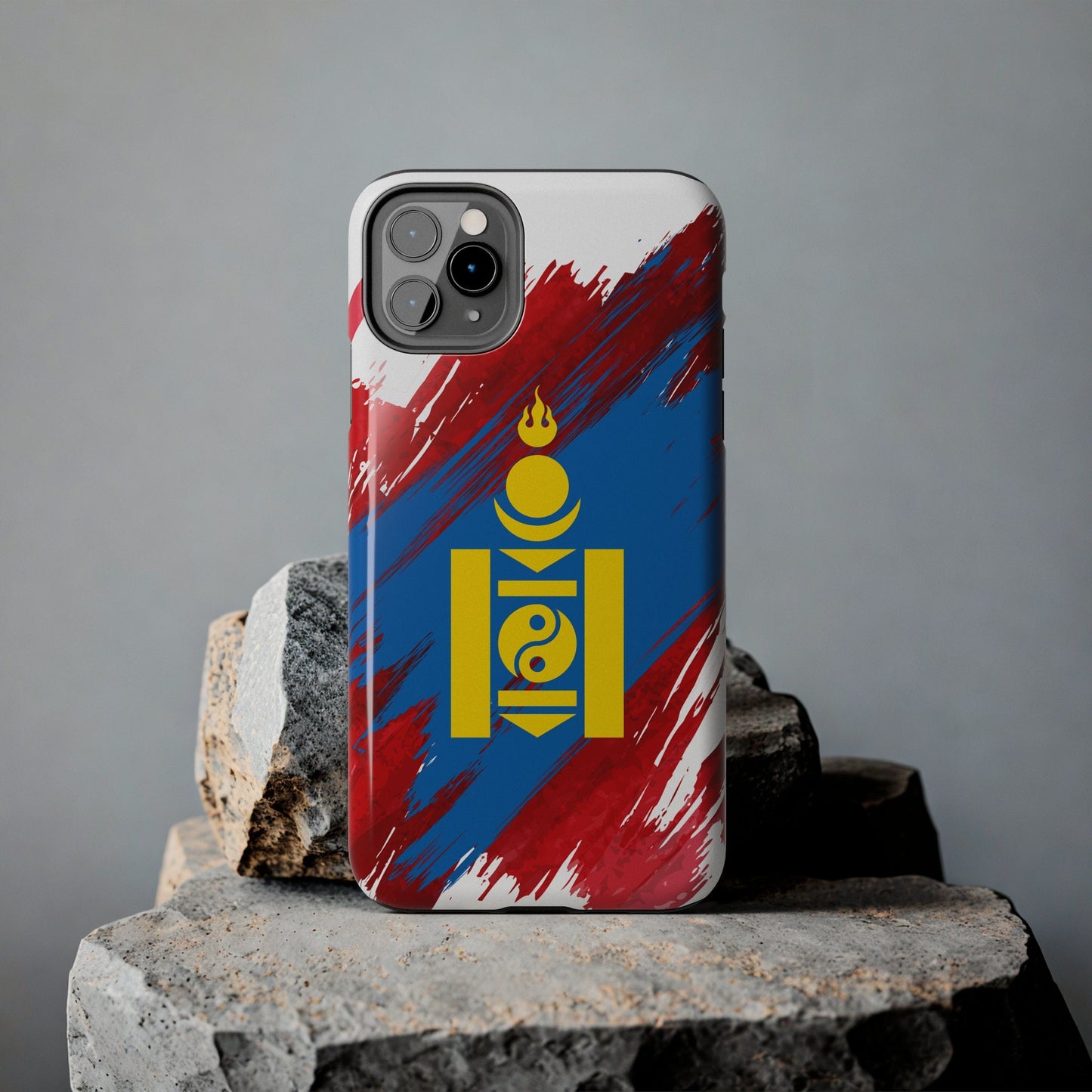 Mongolia Flag iPhone Case iPhone 15 14 13 12 Mini 11 XR Xs X 8 7 SE iPhone Pro Max , Iphone cover, Iphone Tough Case