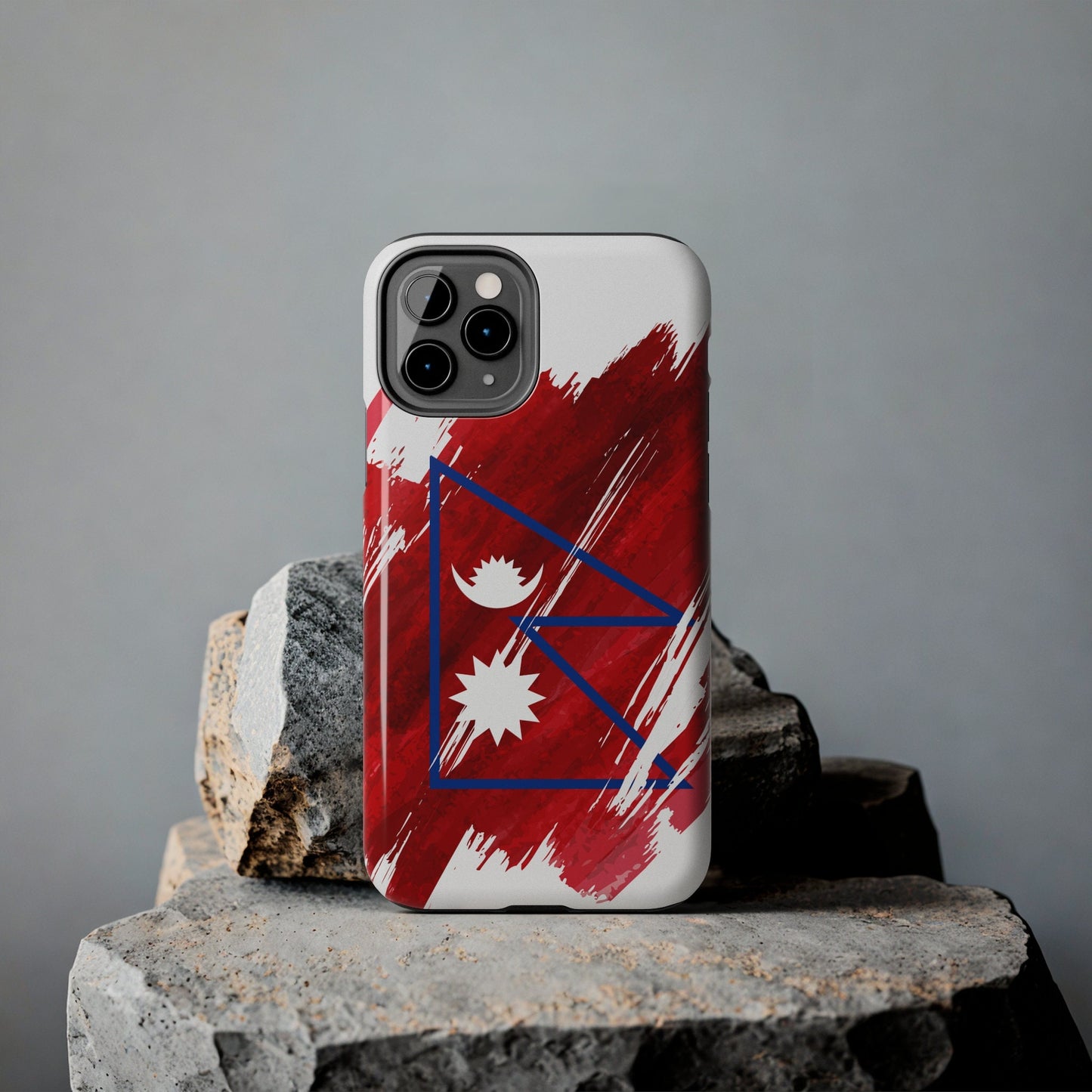 Nepal Flag iPhone Case iPhone 15 14 13 12 Mini 11 XR Xs X 8 7 SE iPhone Pro Max , Iphone cover, Iphone Tough Case