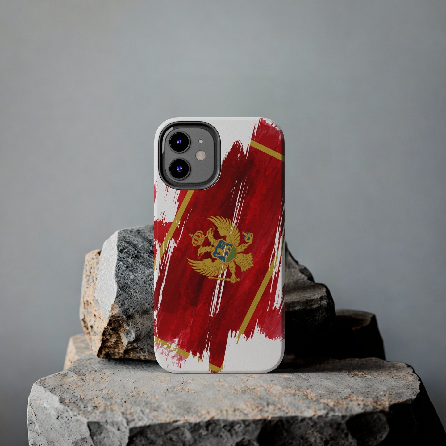 Montenegro Flag iPhone Case iPhone 15 14 13 12 Mini 11 XR Xs X 8 7 SE iPhone Pro Max , Iphone cover, Iphone Tough Case