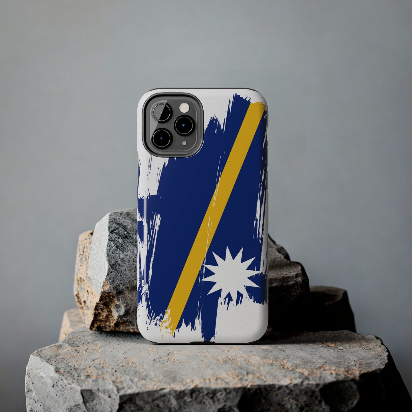 Nauru Flag iPhone Case iPhone 15 14 13 12 Mini 11 XR Xs X 8 7 SE iPhone Pro Max , Iphone cover, Iphone Tough Case