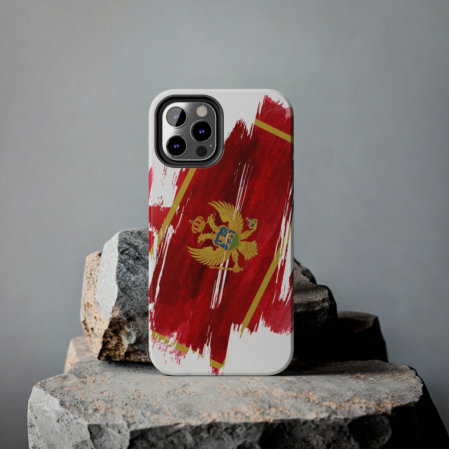 Montenegro Flag iPhone Case iPhone 15 14 13 12 Mini 11 XR Xs X 8 7 SE iPhone Pro Max , Iphone cover, Iphone Tough Case