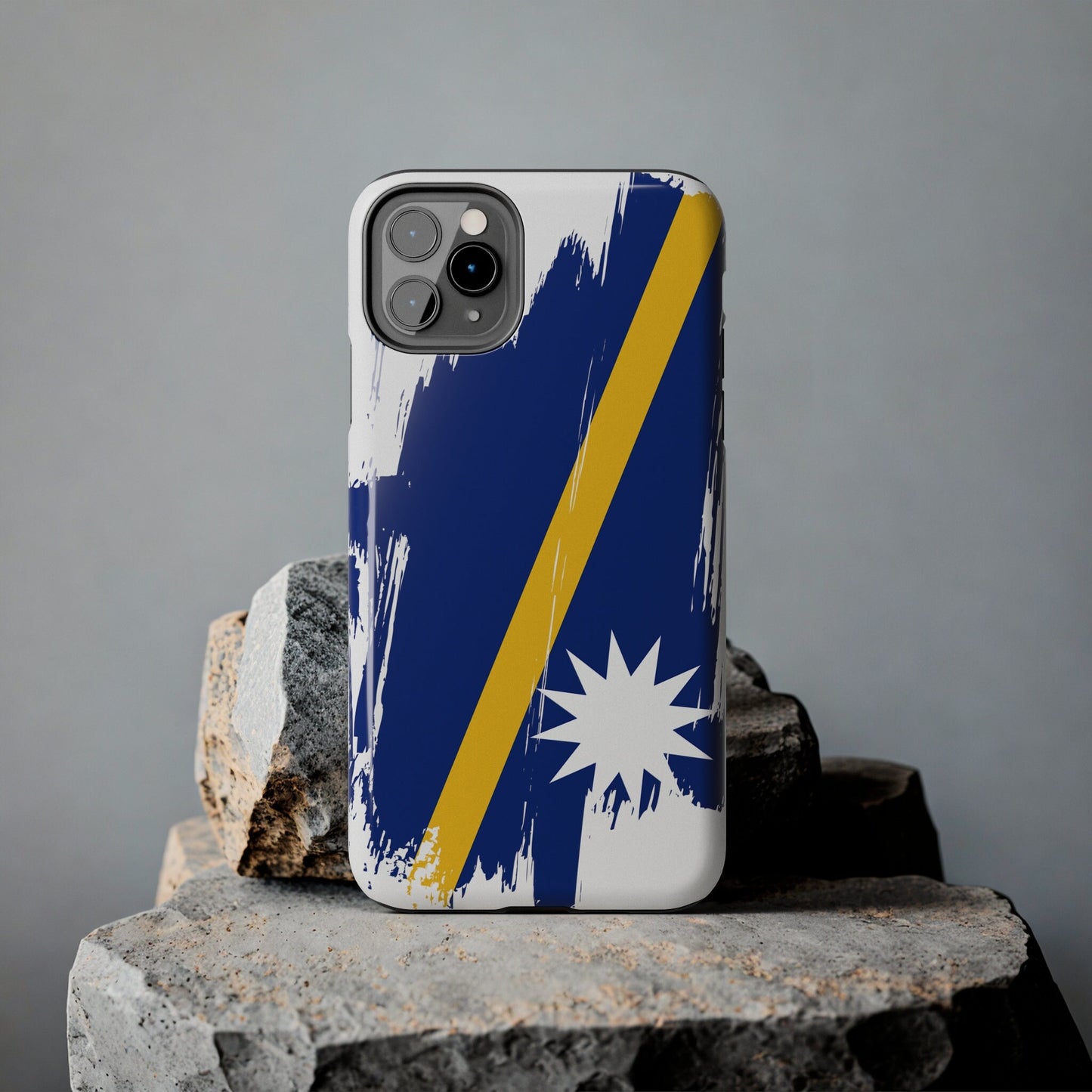 Nauru Flag iPhone Case iPhone 15 14 13 12 Mini 11 XR Xs X 8 7 SE iPhone Pro Max , Iphone cover, Iphone Tough Case