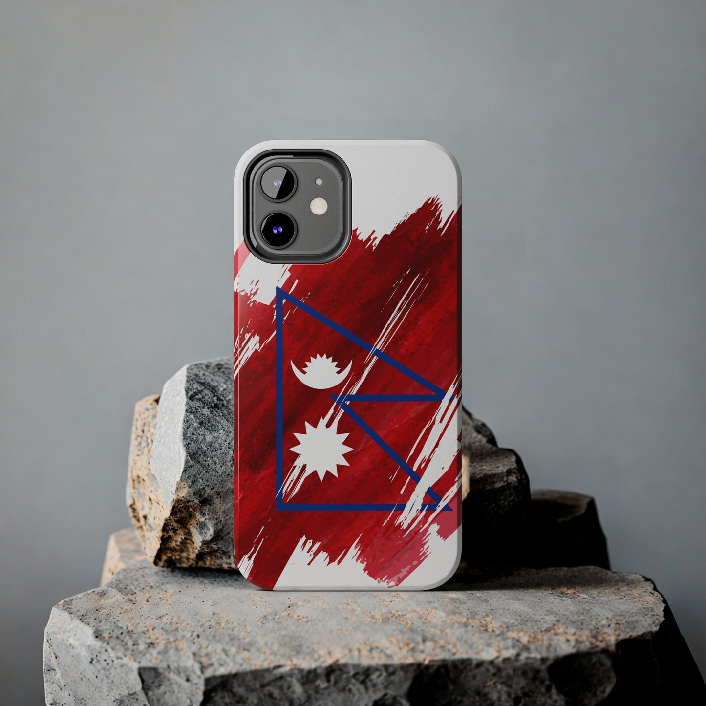 Nepal Flag iPhone Case iPhone 15 14 13 12 Mini 11 XR Xs X 8 7 SE iPhone Pro Max , Iphone cover, Iphone Tough Case