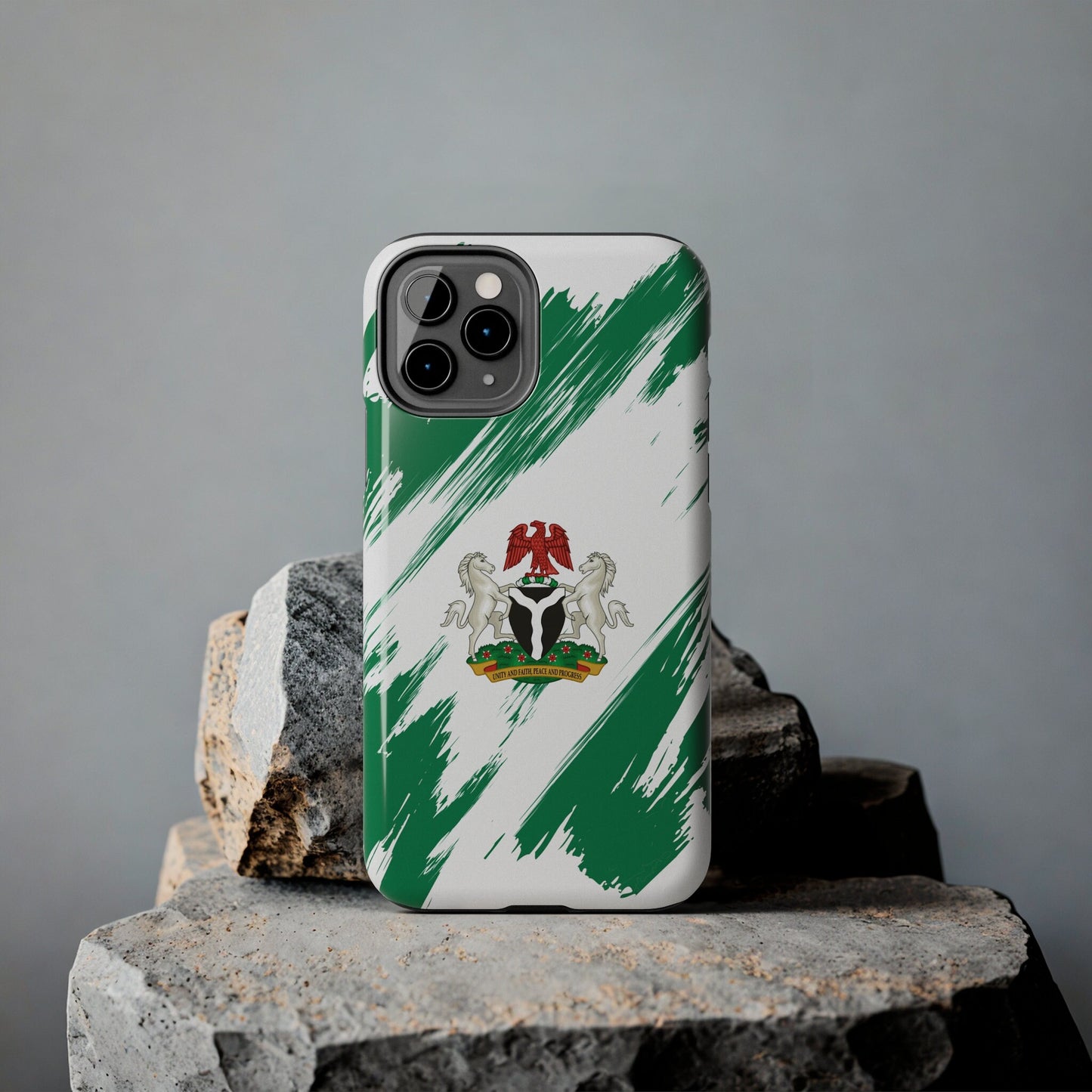 Nigeria Flag iPhone Case iPhone 15 14 13 12 Mini 11 XR Xs X 8 7 SE iPhone Pro Max , Iphone cover, Iphone Tough Case