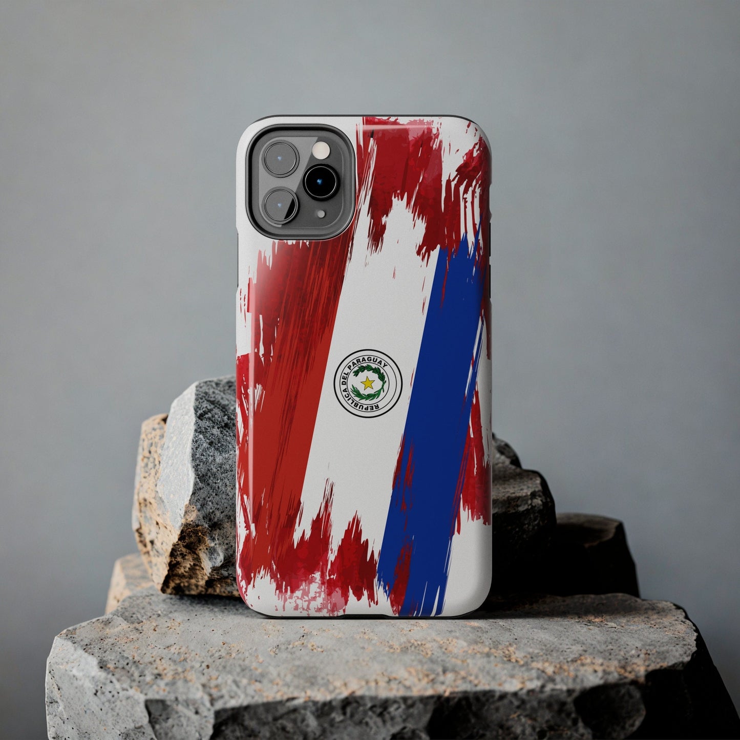 Paraguay Flag iPhone Case iPhone 15 14 13 12 Mini 11 XR Xs X 8 7 SE iPhone Pro Max , Iphone cover, Iphone Tough Case