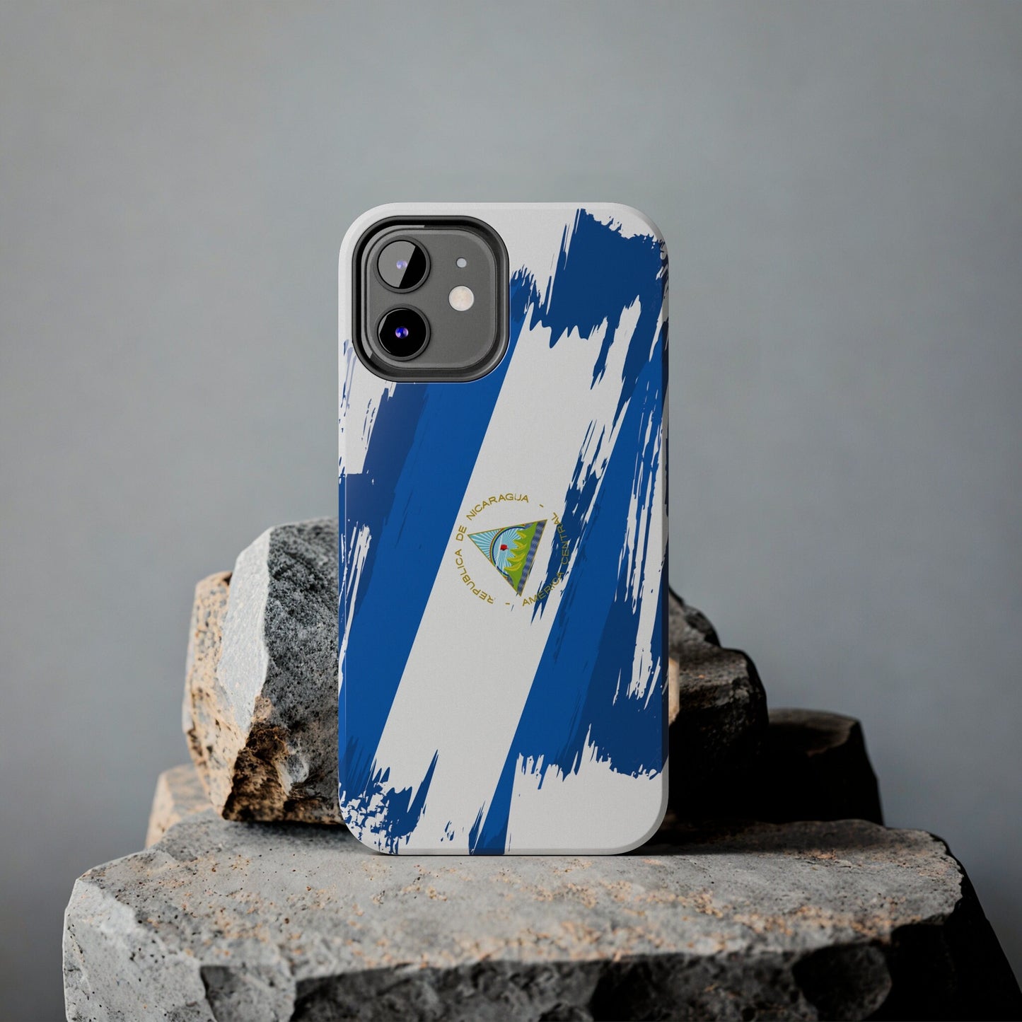 Nicaragua Flag iPhone Case iPhone 15 14 13 12 Mini 11 XR Xs X 8 7 SE iPhone Pro Max , Iphone cover, Iphone Tough Case