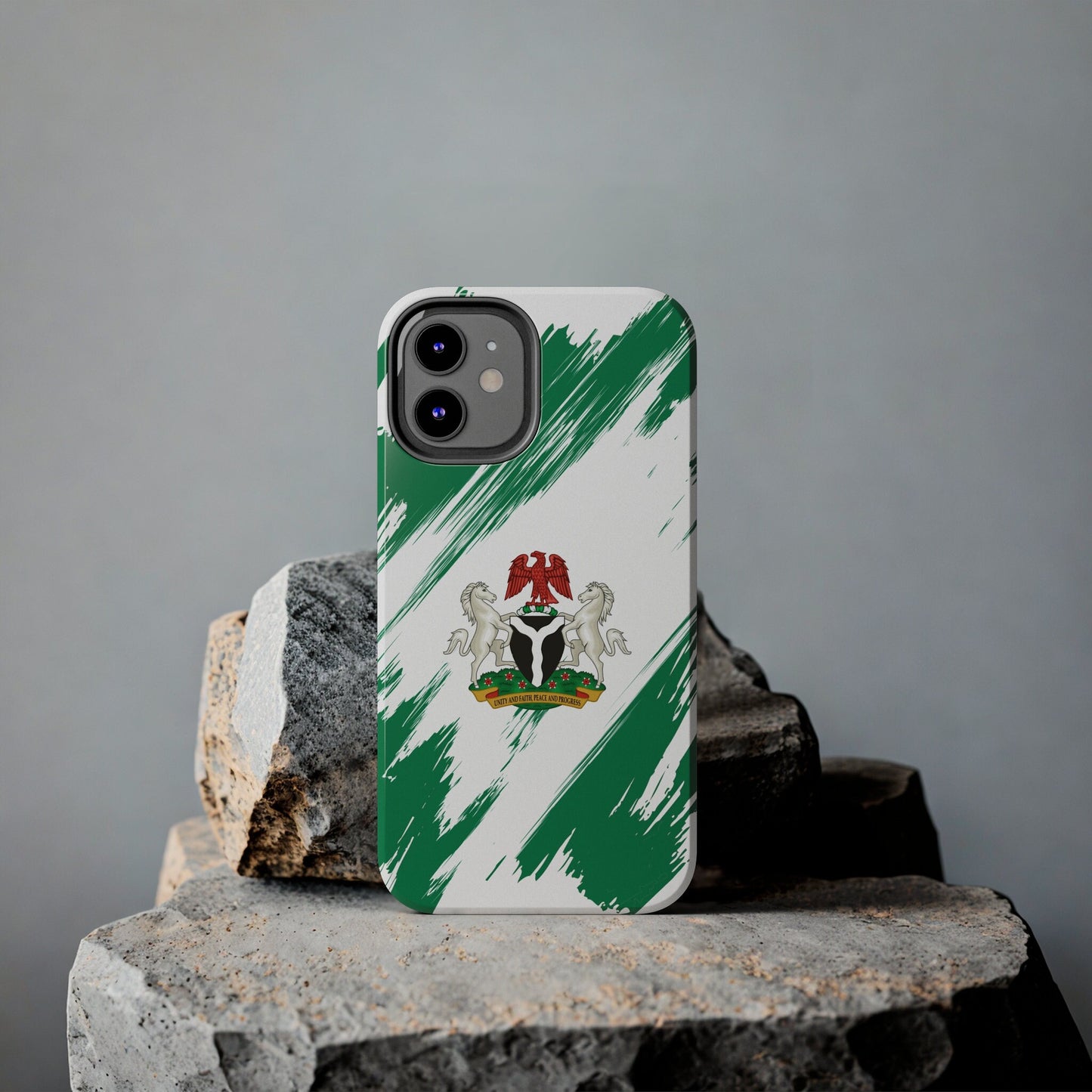 Nigeria Flag iPhone Case iPhone 15 14 13 12 Mini 11 XR Xs X 8 7 SE iPhone Pro Max , Iphone cover, Iphone Tough Case