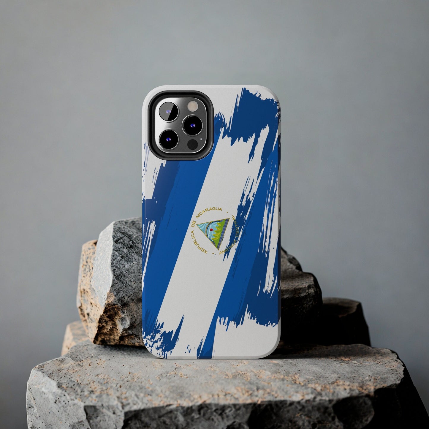 Nicaragua Flag iPhone Case iPhone 15 14 13 12 Mini 11 XR Xs X 8 7 SE iPhone Pro Max , Iphone cover, Iphone Tough Case