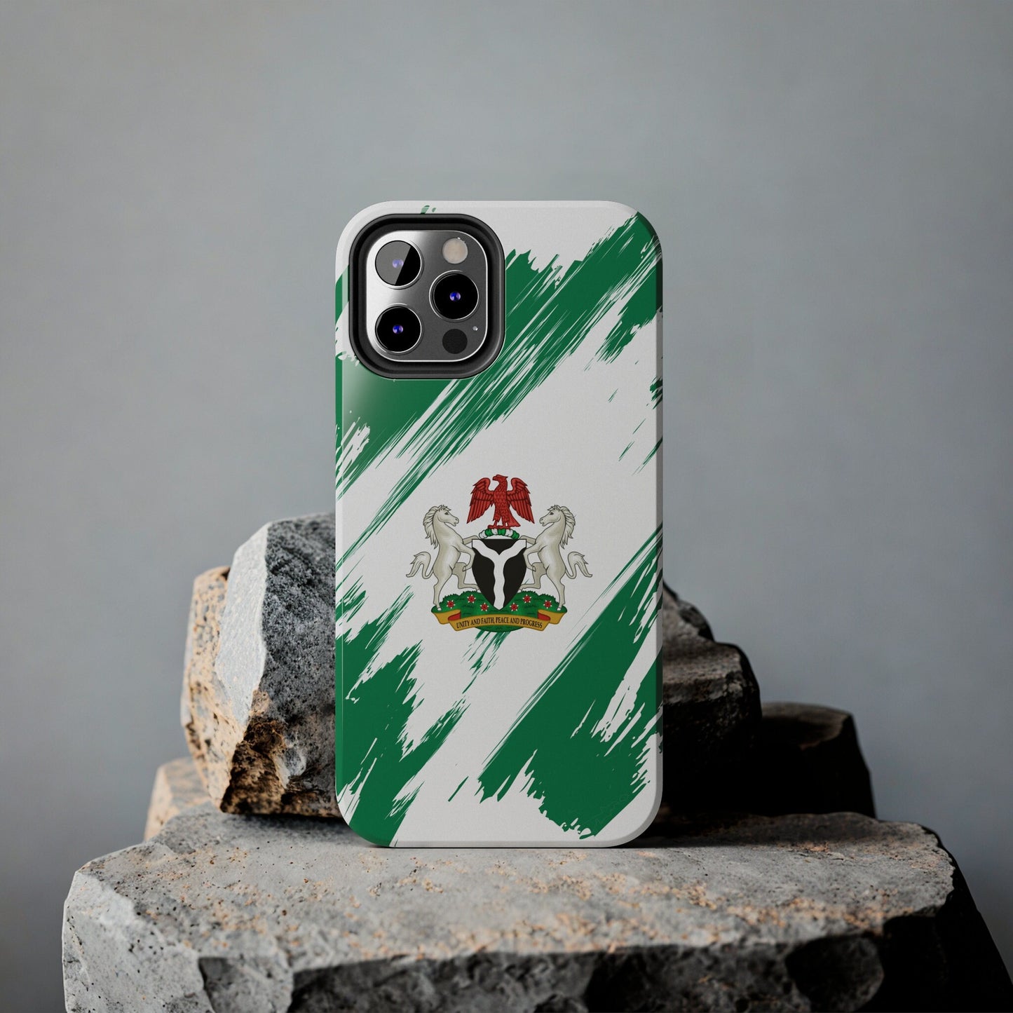 Nigeria Flag iPhone Case iPhone 15 14 13 12 Mini 11 XR Xs X 8 7 SE iPhone Pro Max , Iphone cover, Iphone Tough Case