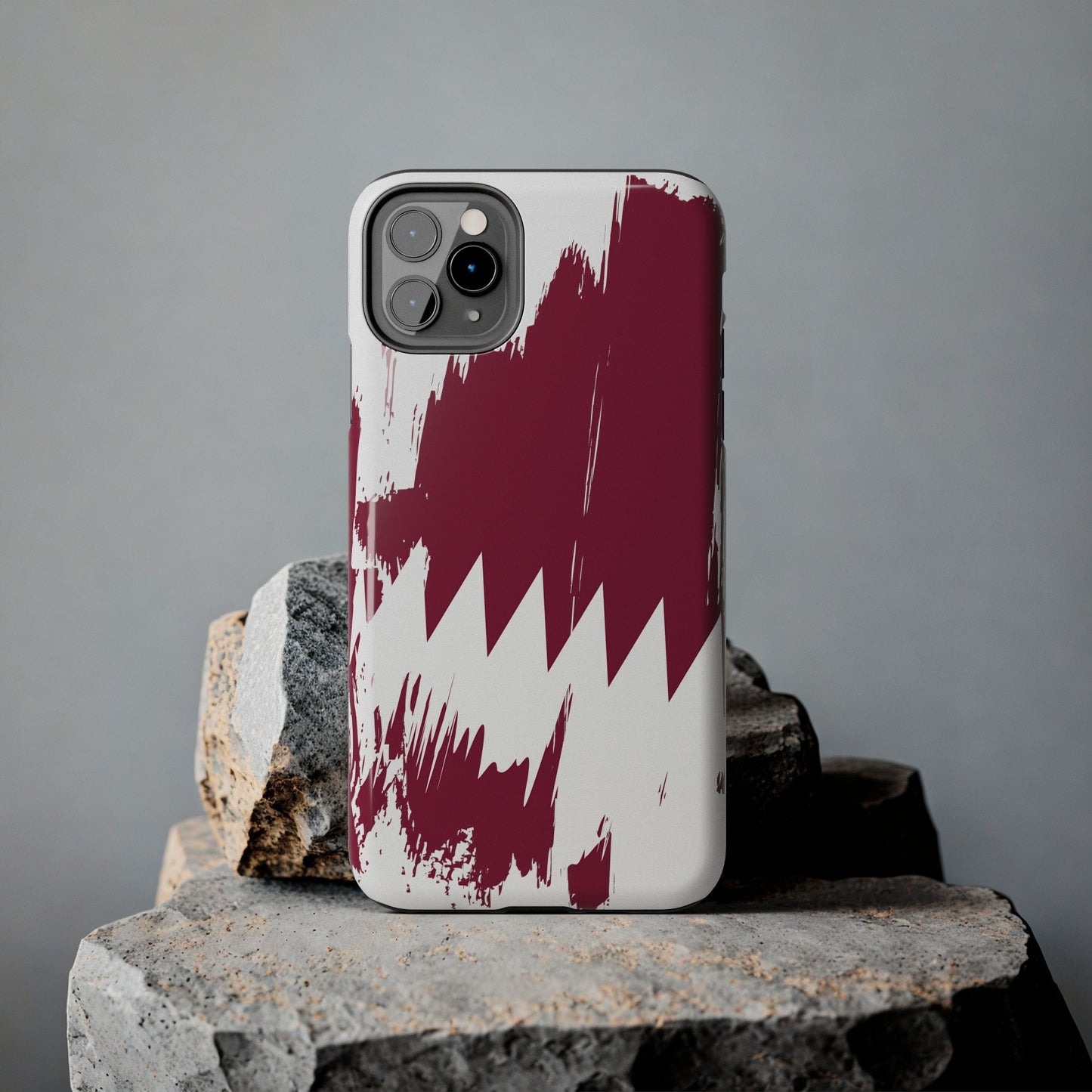 Qatar Flag iPhone Case iPhone 15 14 13 12 Mini 11 XR Xs X 8 7 SE iPhone Pro Max , Iphone cover, Iphone Tough Case