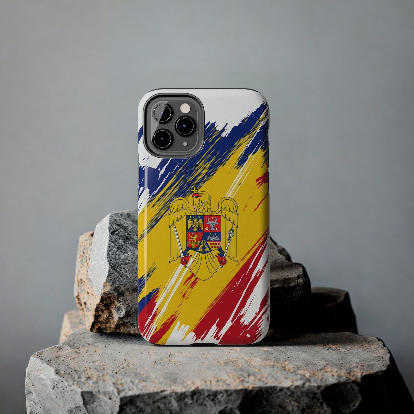 Romania Flag iPhone Case iPhone 15 14 13 12 Mini 11 XR Xs X 8 7 SE iPhone Pro Max , Iphone cover, Iphone Tough Case