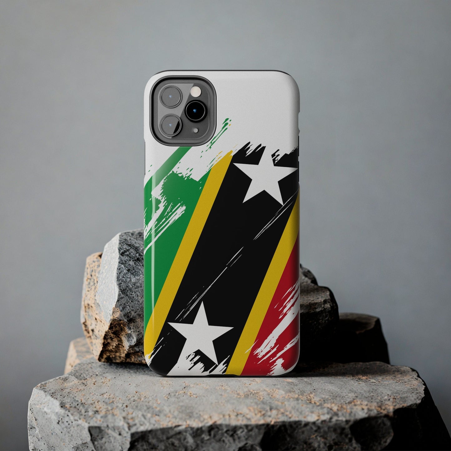 Saint Kitts and Nevis Flag iPhone Case iPhone 15 14 13 12 Mini 11 XR Xs X 8 7 SE iPhone Pro Max , Iphone cover, Iphone Tough Case