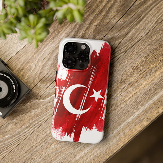 Turkey Flag iPhone Case iPhone 15 14 13 12 Mini 11 XR Xs X 8 7 SE iPhone Pro Max , Iphone cover, Iphone Tough Case