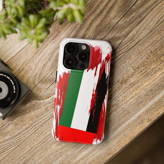 United Arab Emirates Flag iPhone Case iPhone 15 14 13 12 Mini 11 XR Xs X 8 7 SE iPhone Pro Max , Iphone cover, Iphone Tough Case