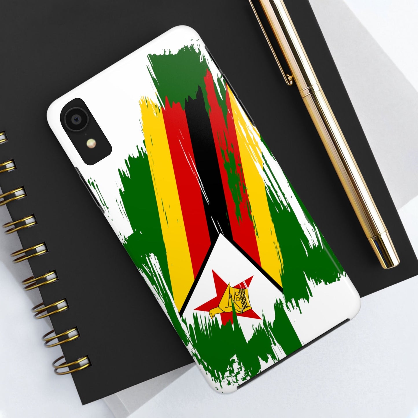 Zimbabwe Flag iPhone Case iPhone 15 14 13 12 Mini 11 XR Xs X 8 7 SE iPhone Pro Max , Iphone cover, Iphone Tough Case