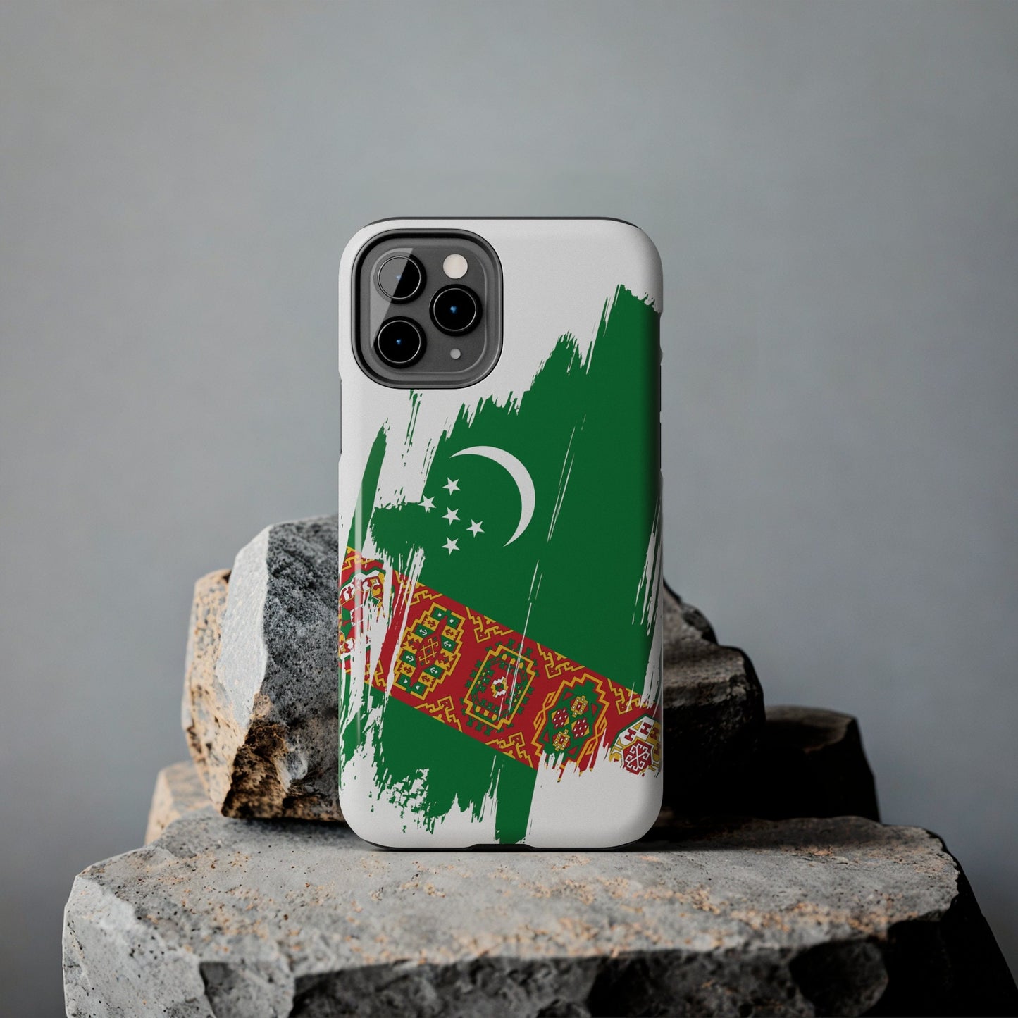 Turkmenistan Flag iPhone Case iPhone 15 14 13 12 Mini 11 XR Xs X 8 7 SE iPhone Pro Max , Iphone cover, Iphone Tough Case