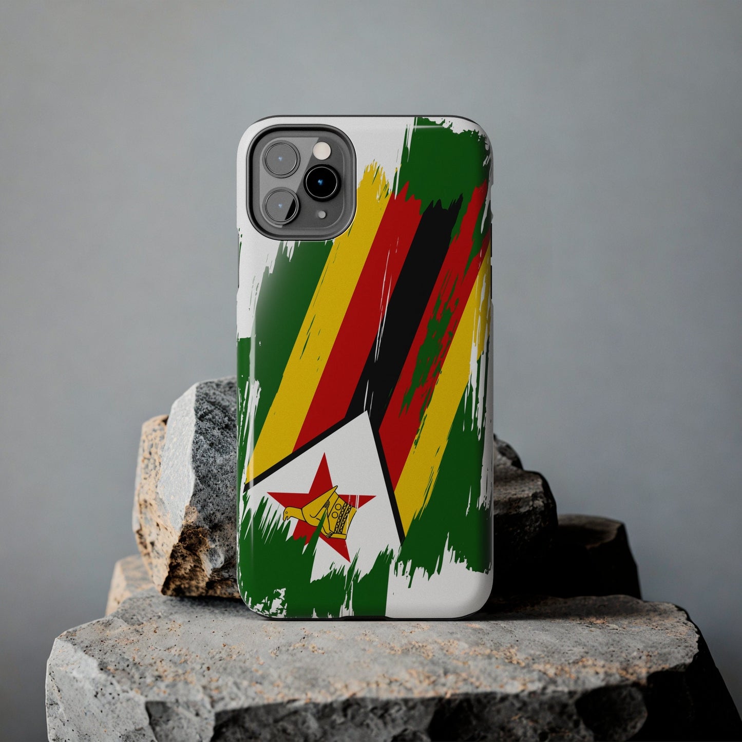 Zimbabwe Flag iPhone Case iPhone 15 14 13 12 Mini 11 XR Xs X 8 7 SE iPhone Pro Max , Iphone cover, Iphone Tough Case