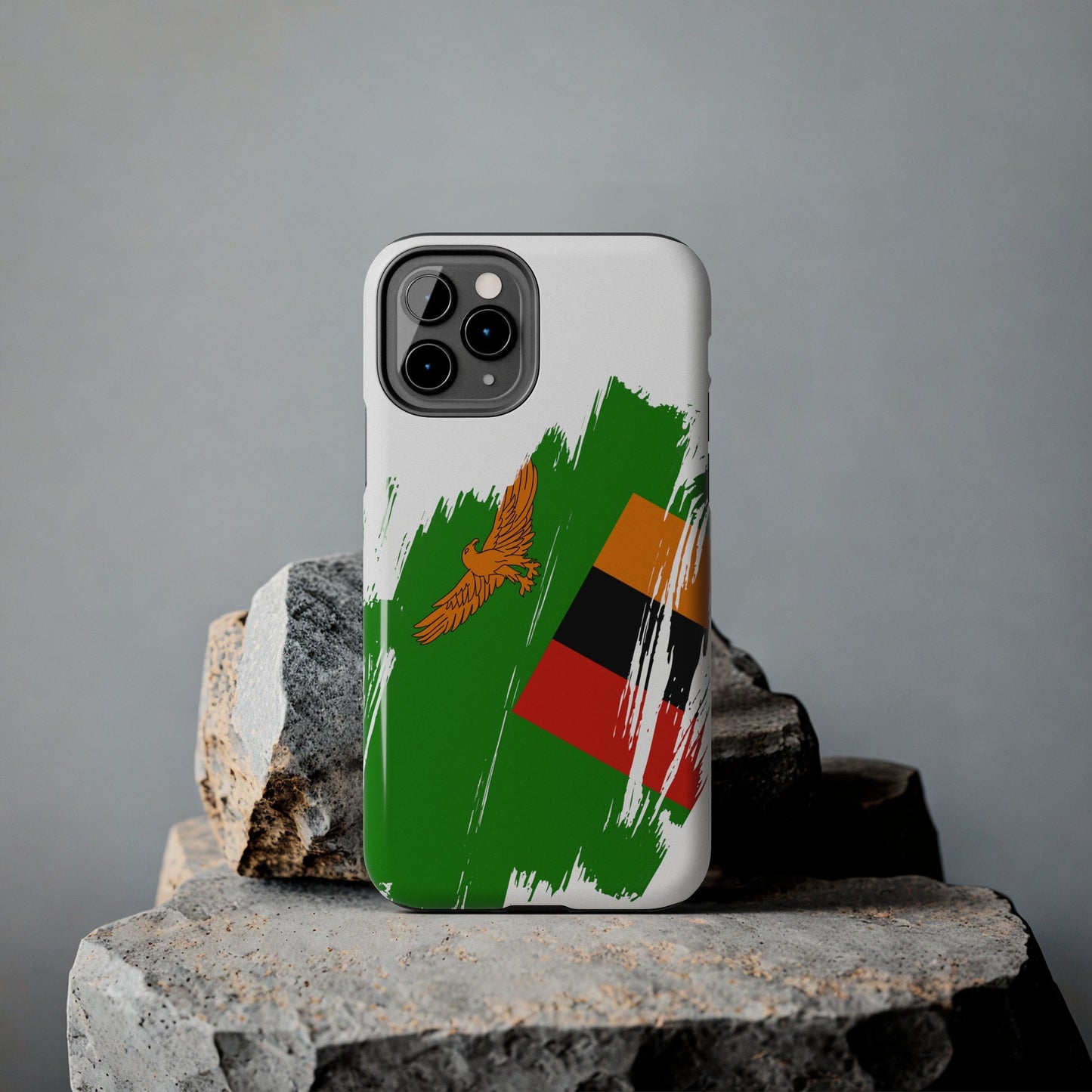 Zambia Flag iPhone Case iPhone 15 14 13 12 Mini 11 XR Xs X 8 7 SE iPhone Pro Max , Iphone cover, Iphone Tough Case