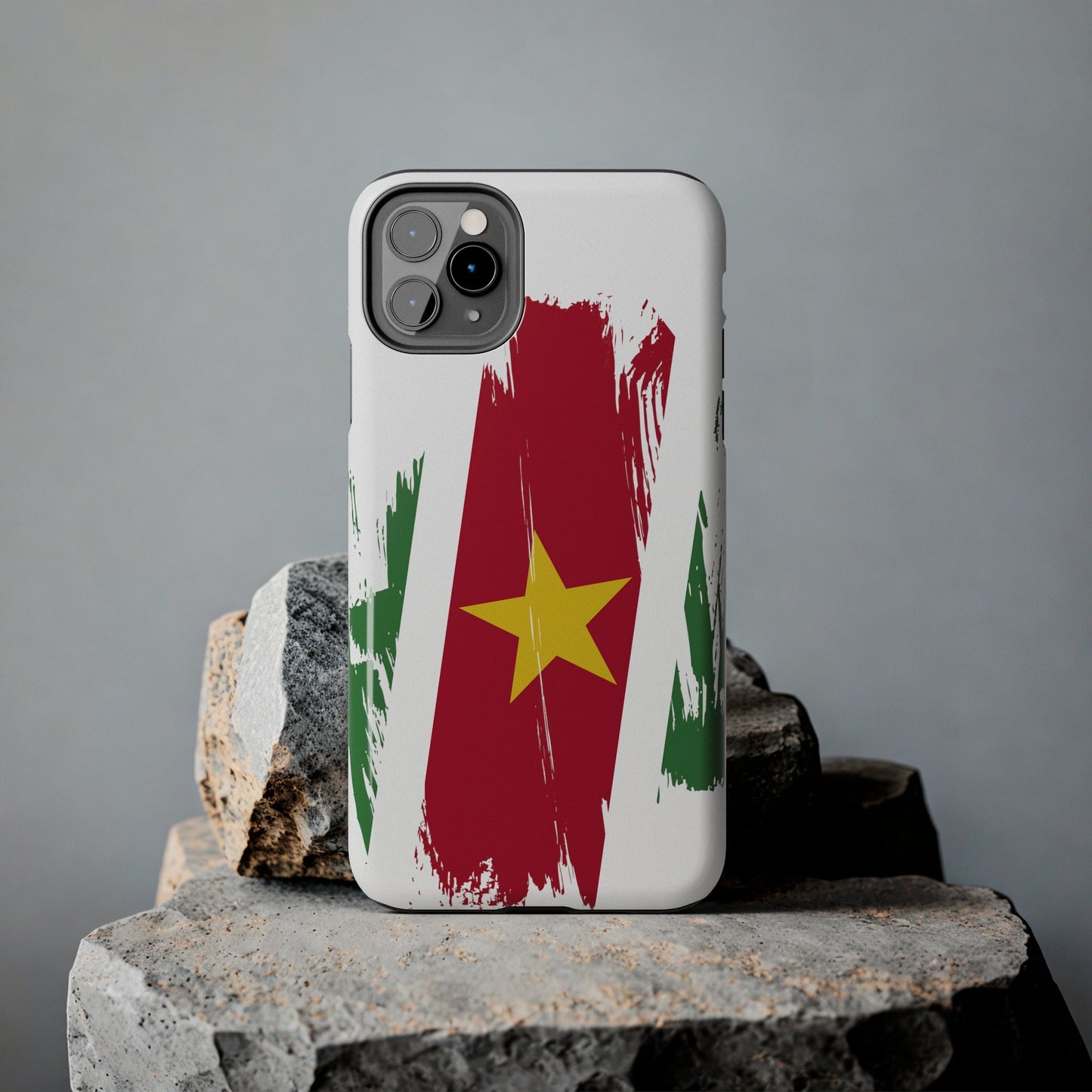 Suriname Flag iPhone Case iPhone 15 14 13 12 Mini 11 XR Xs X 8 7 SE iPhone Pro Max , Iphone cover, Iphone Tough Case