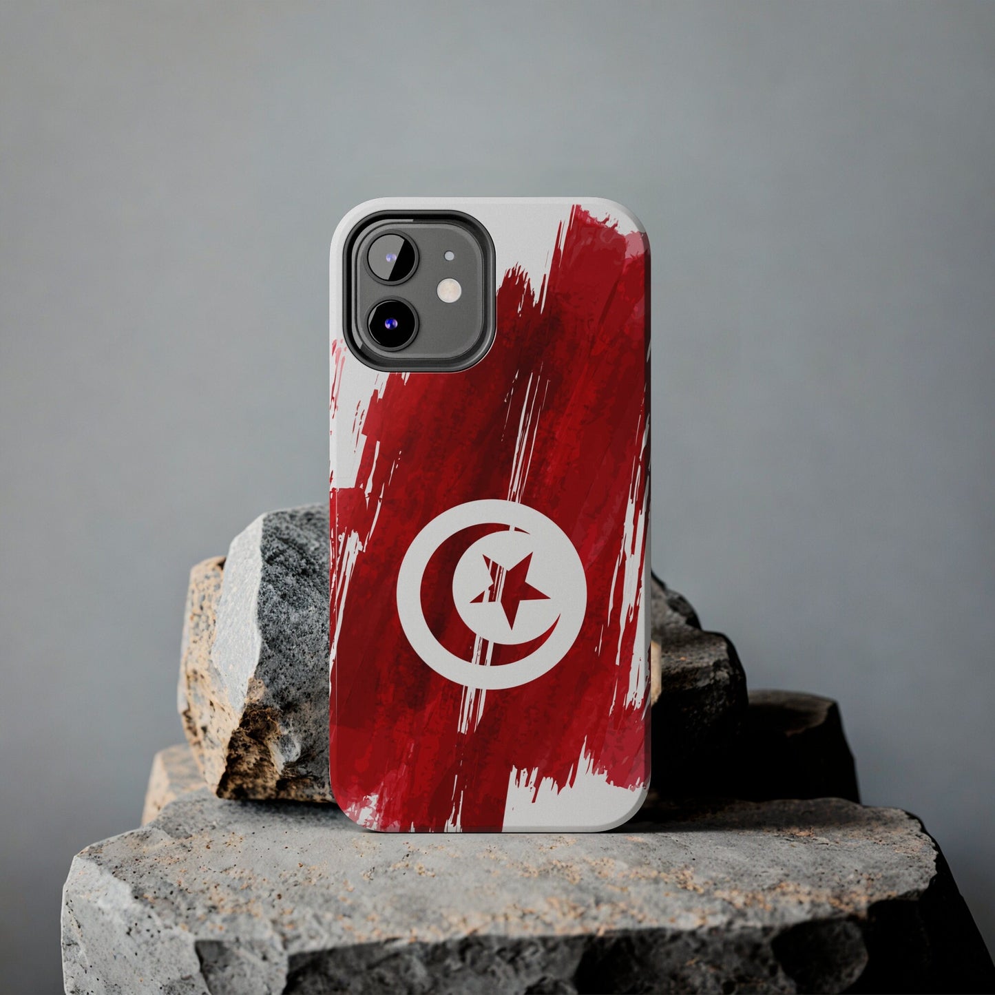 Tunisia Flag iPhone Case iPhone 15 14 13 12 Mini 11 XR Xs X 8 7 SE iPhone Pro Max , Iphone cover, Iphone Tough Case