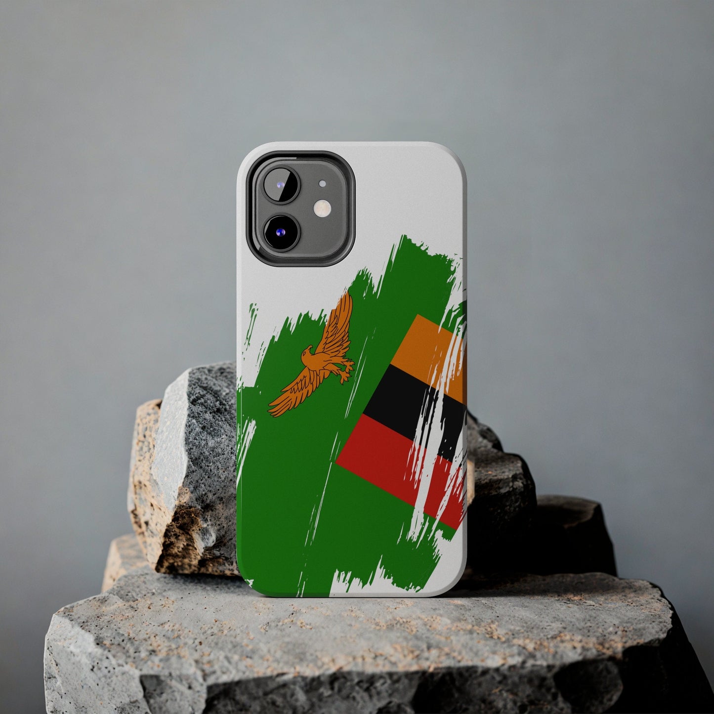 Zambia Flag iPhone Case iPhone 15 14 13 12 Mini 11 XR Xs X 8 7 SE iPhone Pro Max , Iphone cover, Iphone Tough Case