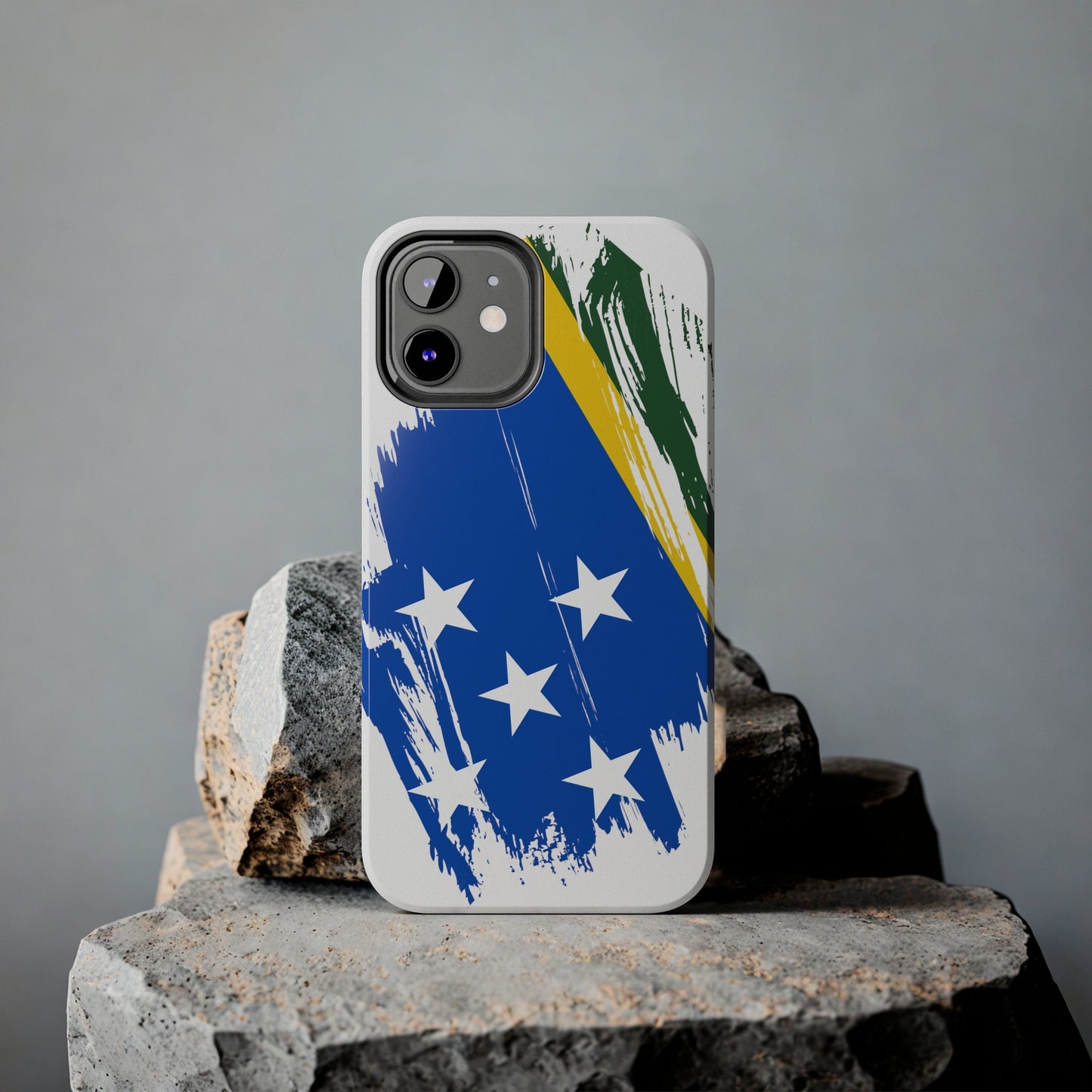 Solomon Islands Flag iPhone Case iPhone 15 14 13 12 Mini 11 XR Xs X 8 7 SE iPhone Pro Max , Iphone cover, Iphone Tough Case