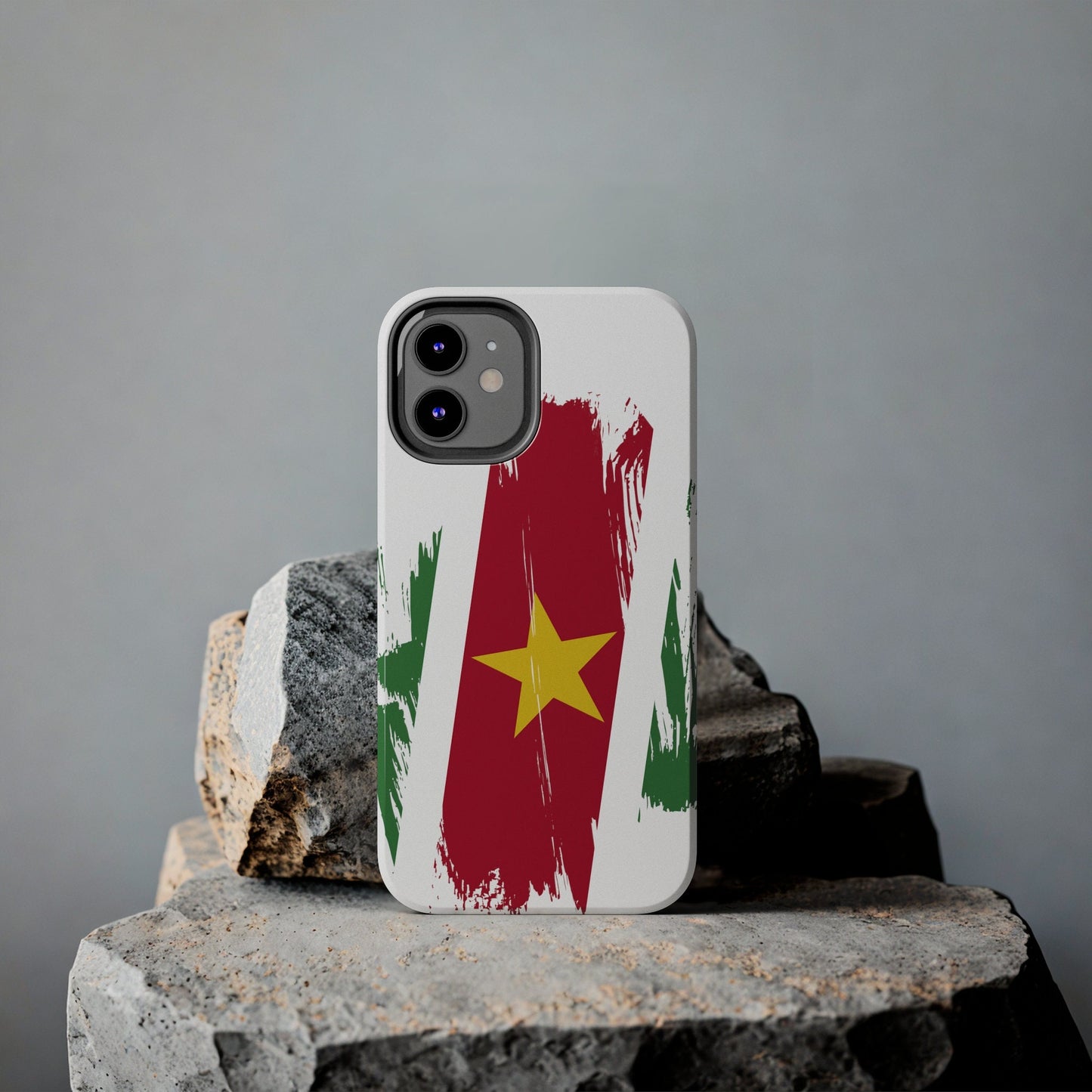 Suriname Flag iPhone Case iPhone 15 14 13 12 Mini 11 XR Xs X 8 7 SE iPhone Pro Max , Iphone cover, Iphone Tough Case