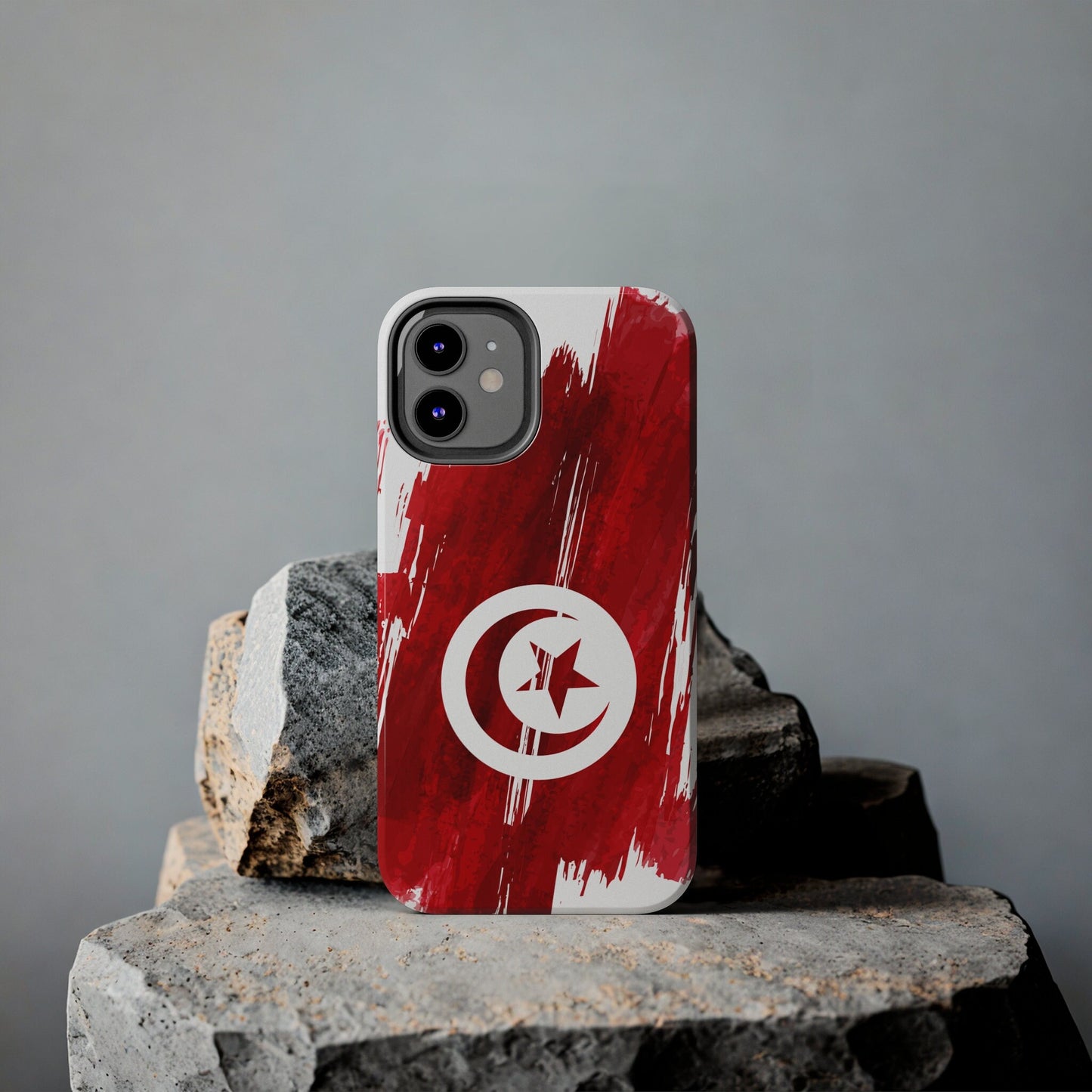 Tunisia Flag iPhone Case iPhone 15 14 13 12 Mini 11 XR Xs X 8 7 SE iPhone Pro Max , Iphone cover, Iphone Tough Case