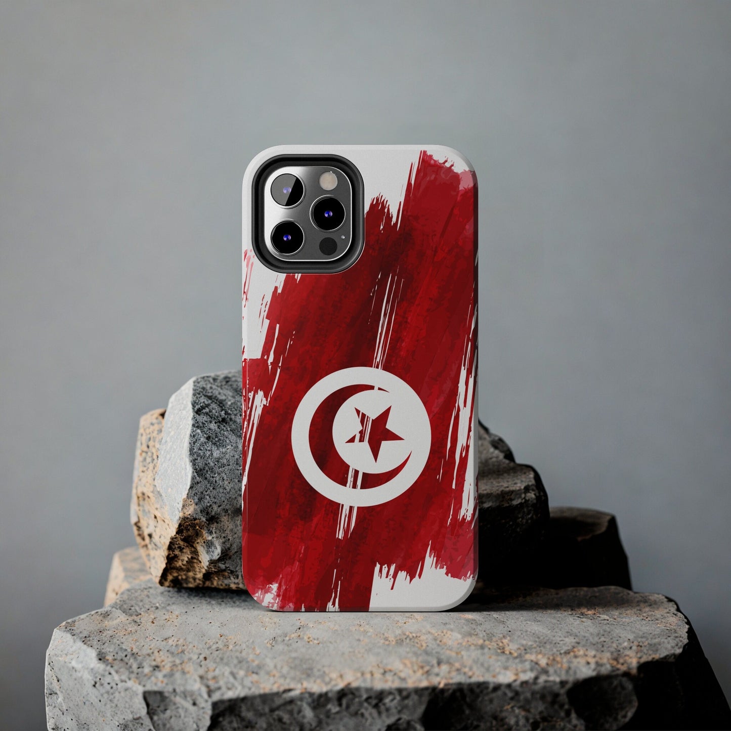 Tunisia Flag iPhone Case iPhone 15 14 13 12 Mini 11 XR Xs X 8 7 SE iPhone Pro Max , Iphone cover, Iphone Tough Case