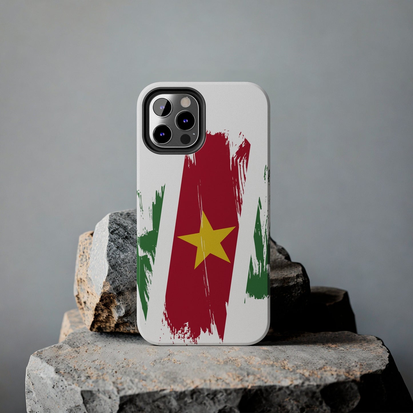 Suriname Flag iPhone Case iPhone 15 14 13 12 Mini 11 XR Xs X 8 7 SE iPhone Pro Max , Iphone cover, Iphone Tough Case