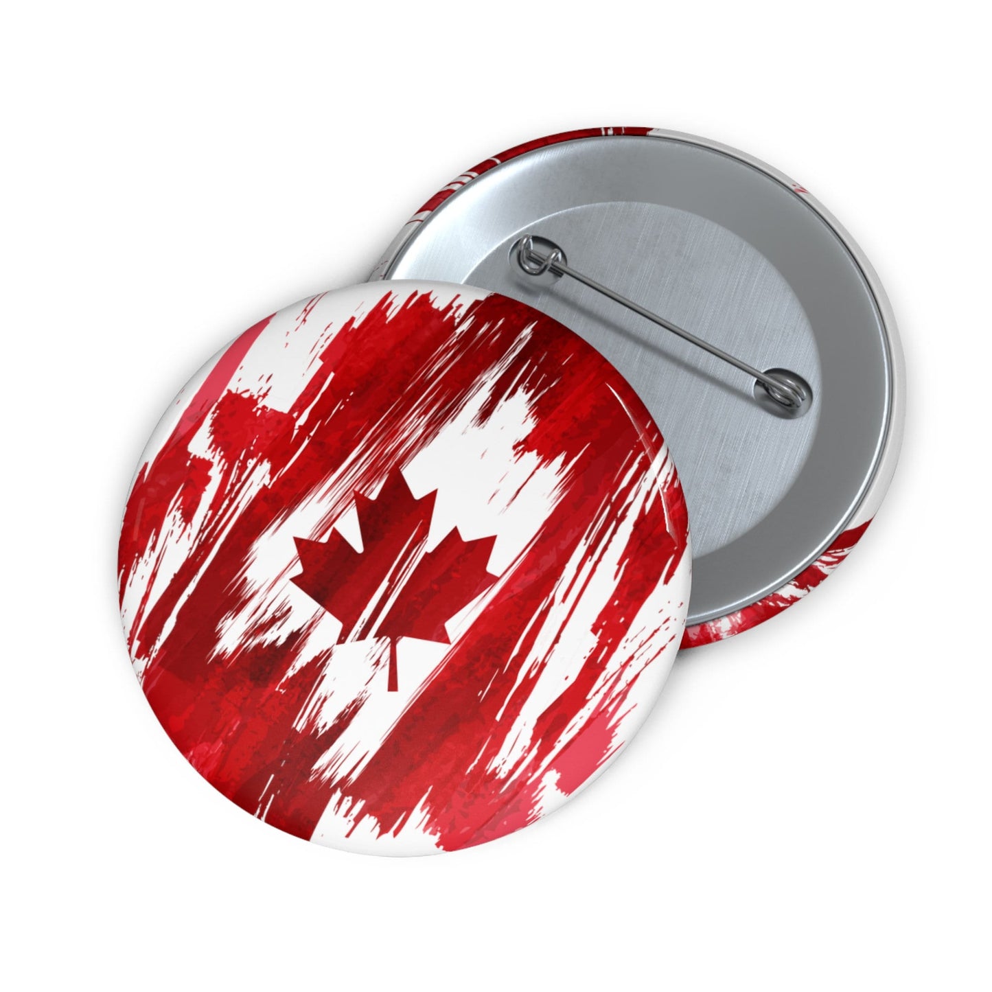 Canada Flag Pin Button - Custom Pinback, Patriotic Campaign Buttons, Personalized Birthday Pins, Collectible Badge, Metal Pin