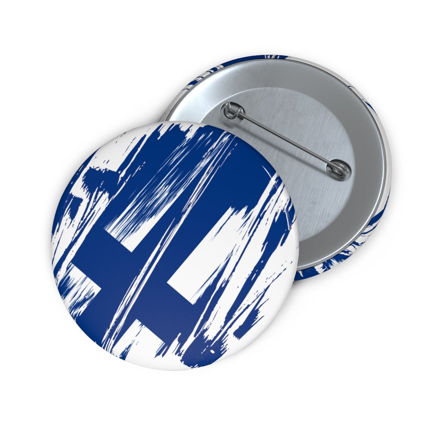 Finland Flag Pin Button - Custom Pinback, Patriotic Campaign Buttons, Personalized Birthday Pins, Collectible Badge, Metal Pin