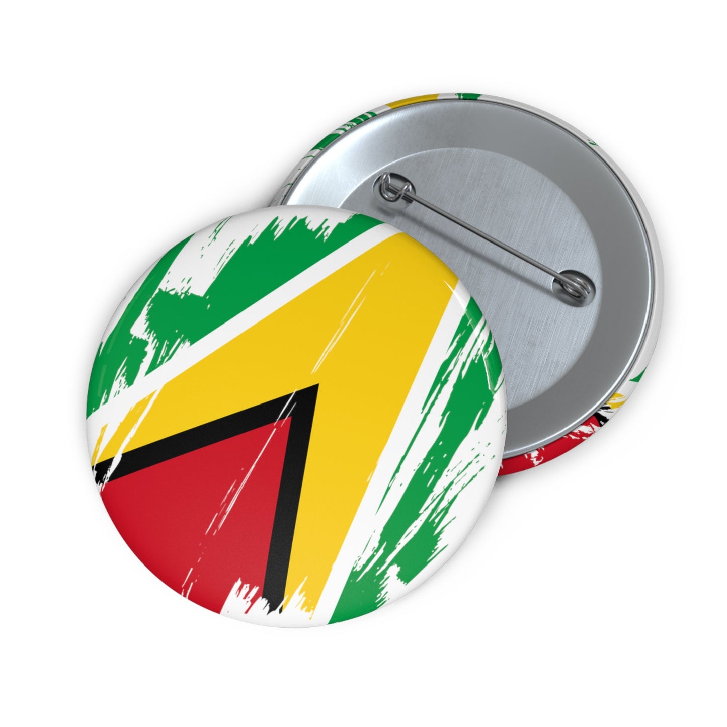 Guyana Flag Pin Button - Custom Pinback, Patriotic Campaign Buttons, Personalized Birthday Pins, Collectible Badge, Metal Pin