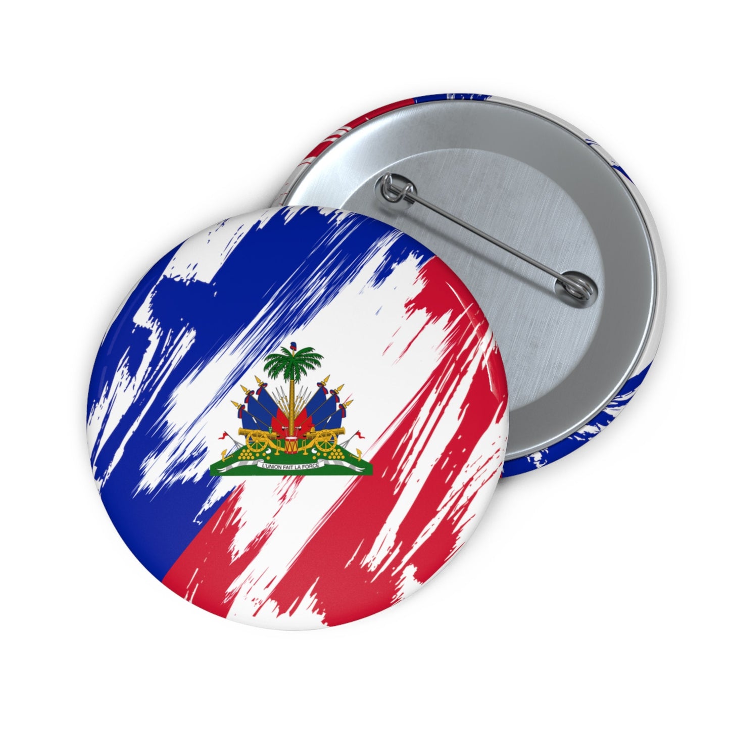 Haiti Flag Pin Button - Custom Pinback, Patriotic Campaign Buttons, Personalized Birthday Pins, Collectible Badge, Metal Pin