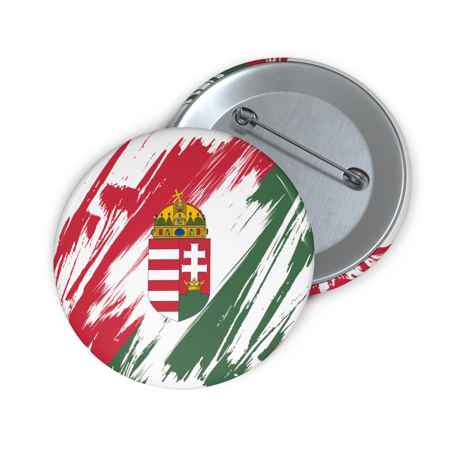 Hungary Flag Pin Button - Custom Pinback, Patriotic Campaign Buttons, Personalized Birthday Pins, Collectible Badge, Metal Pin