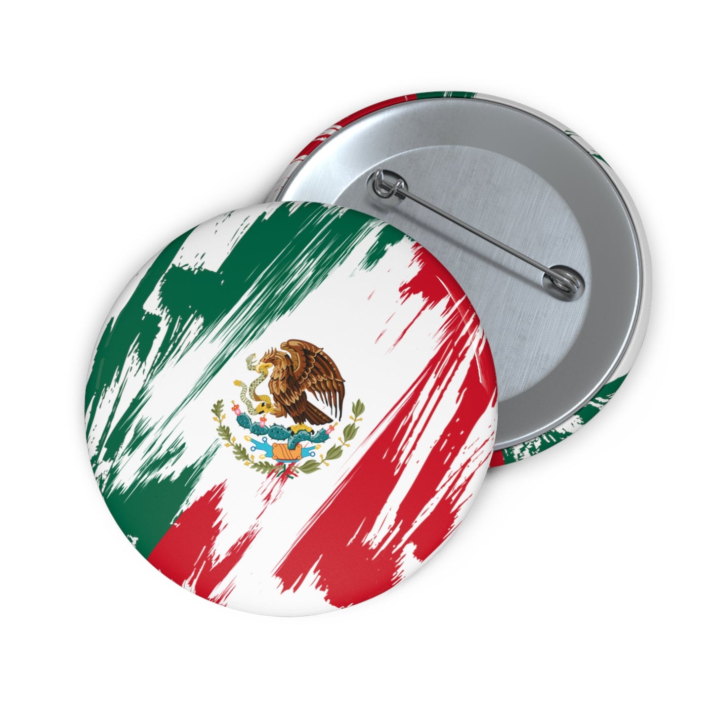 Mexico Flag Pin Button - Custom Pinback, Patriotic Campaign Buttons, Personalized Birthday Pins, Collectible Badge, Metal Pin