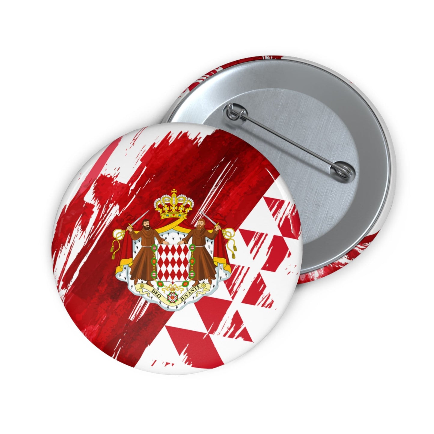Monaco Flag Pin Button - Custom Pinback, Patriotic Campaign Buttons, Personalized Birthday Pins, Collectible Badge, Metal Pin