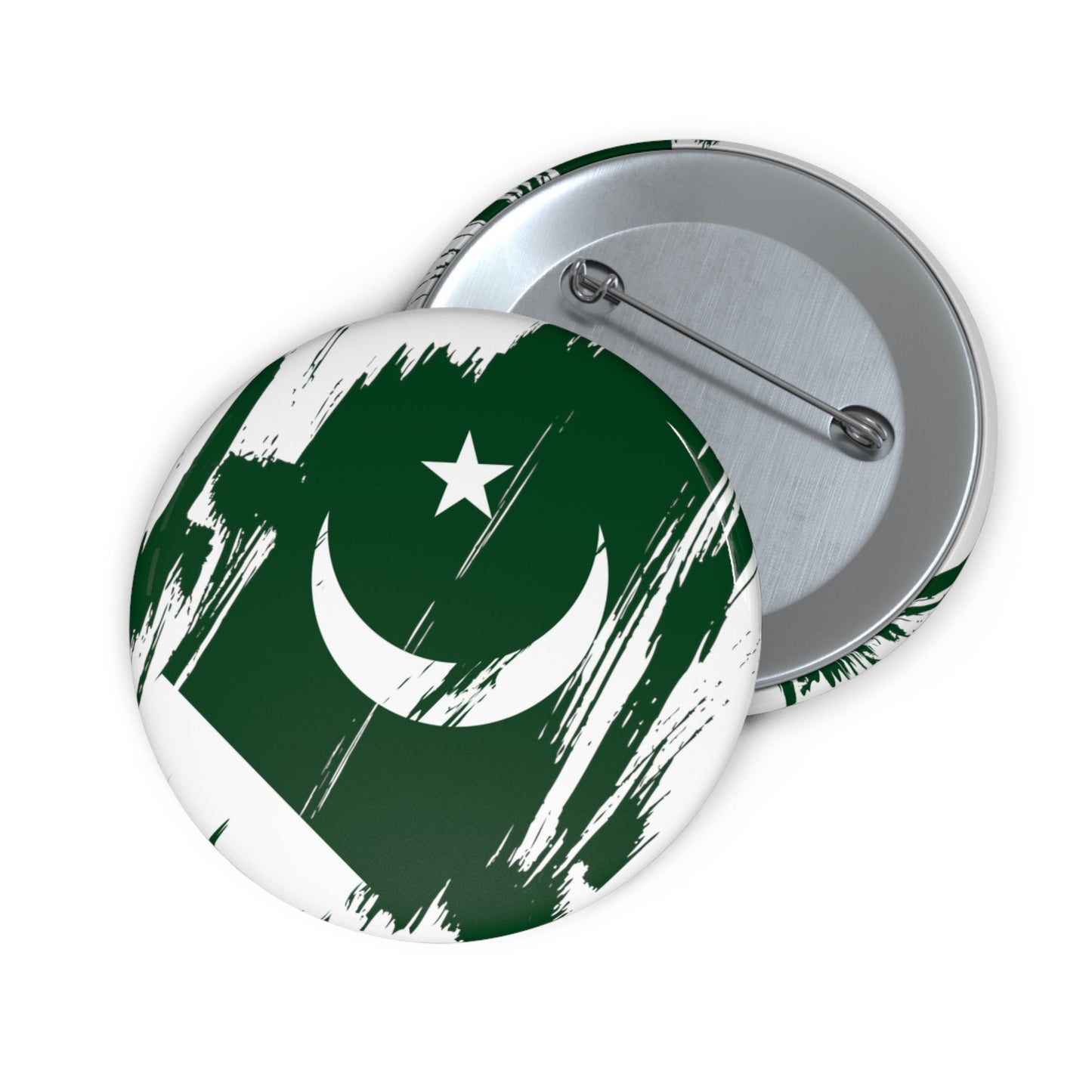 Pakistan Flag Pin Button - Custom Pinback, Patriotic Campaign Buttons, Personalized Birthday Pins, Collectible Badge, Metal Pin